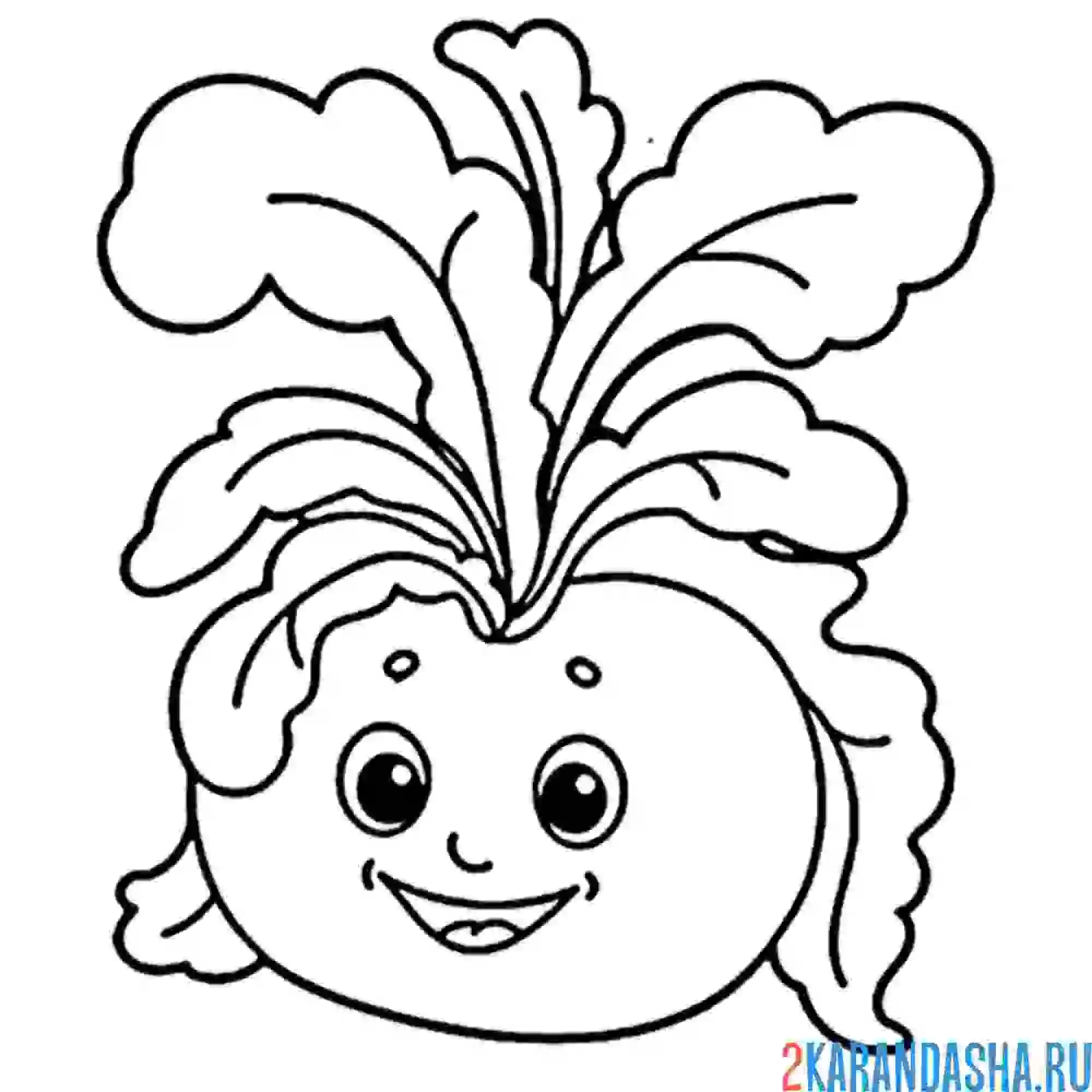 Раскраска репка главный герой