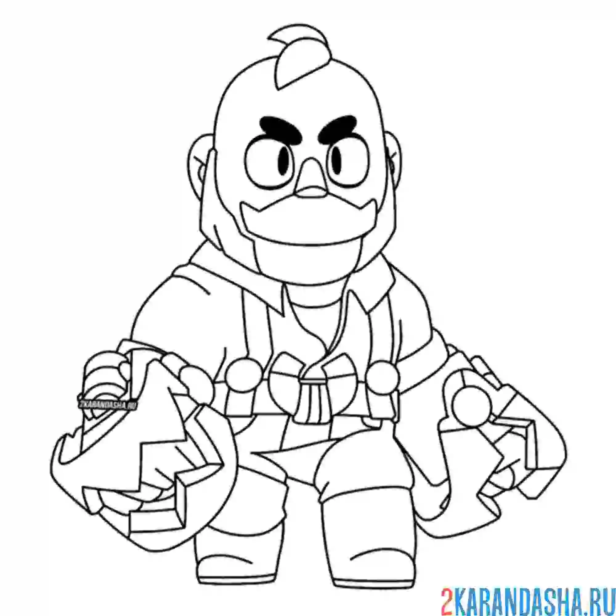 Раскраска сэм