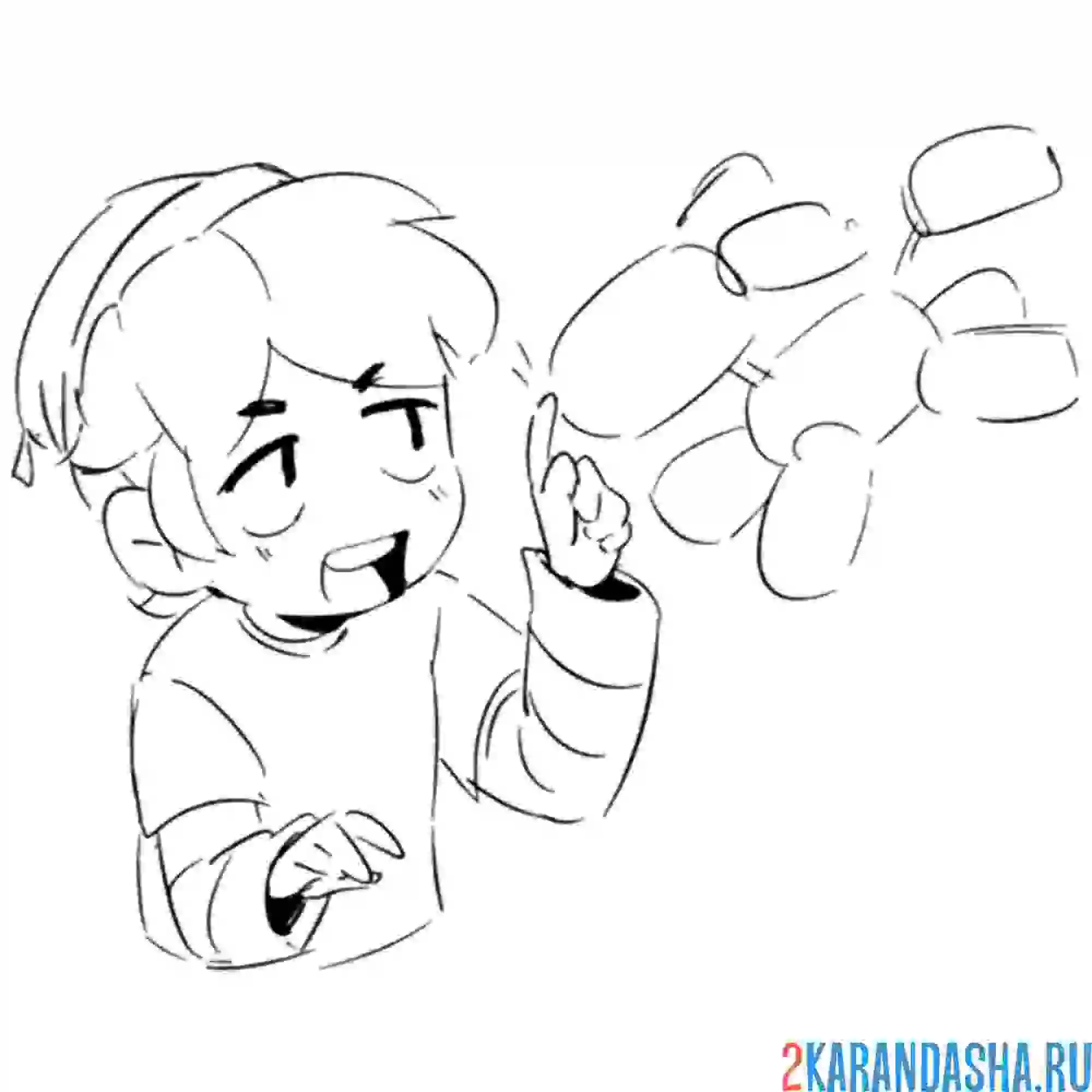 Раскраска гас другой шарик