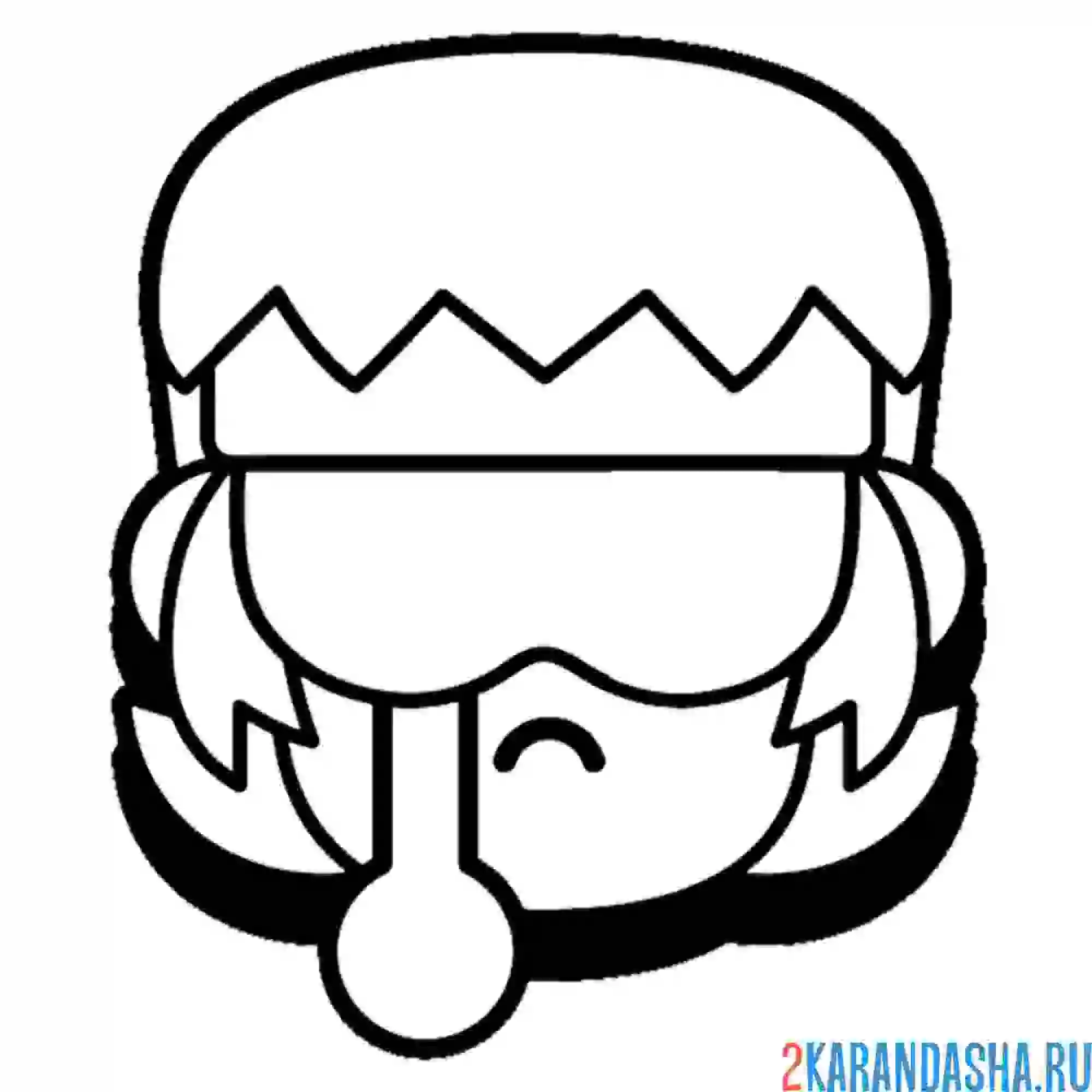 Раскраска бастер грусть