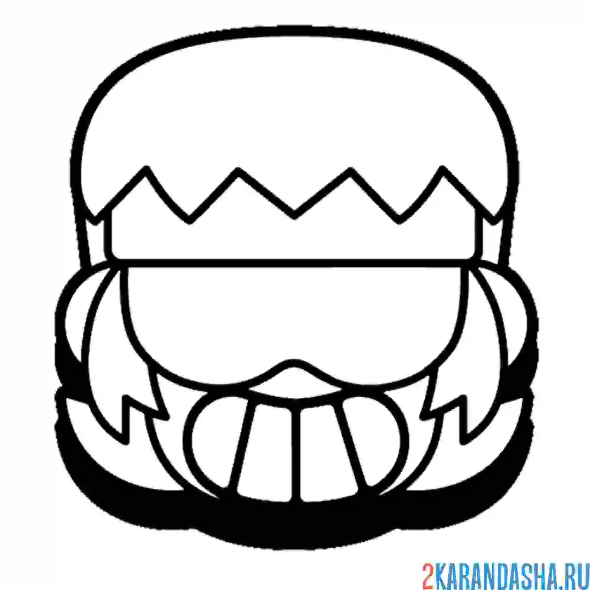 Раскраска бастер радость