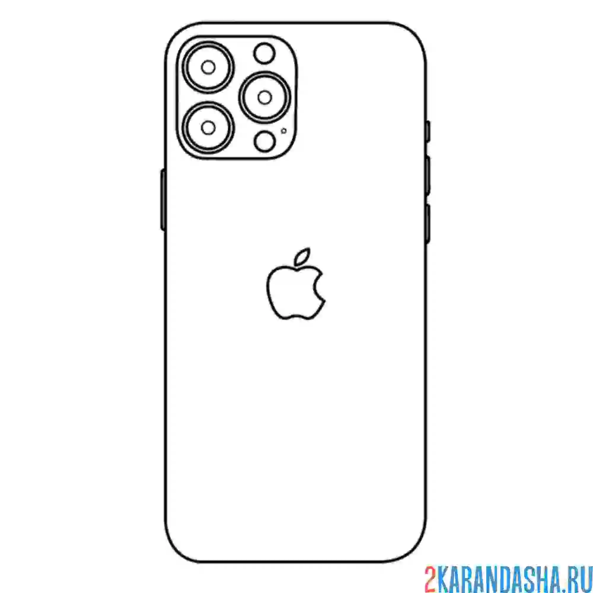 Раскраска айфон 12 pro