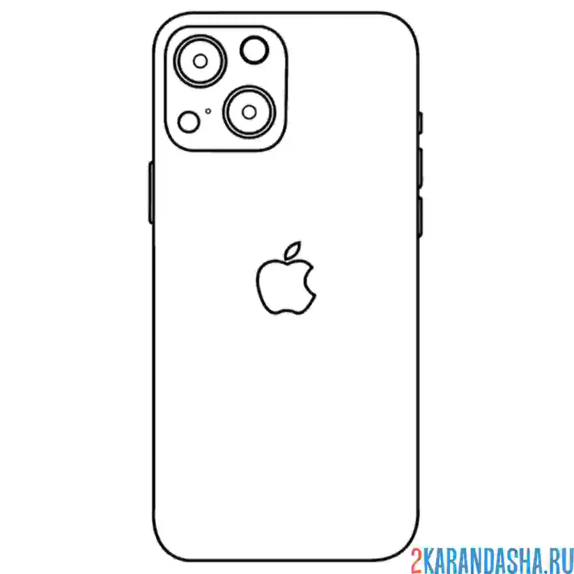 Раскраска айфон 12 про