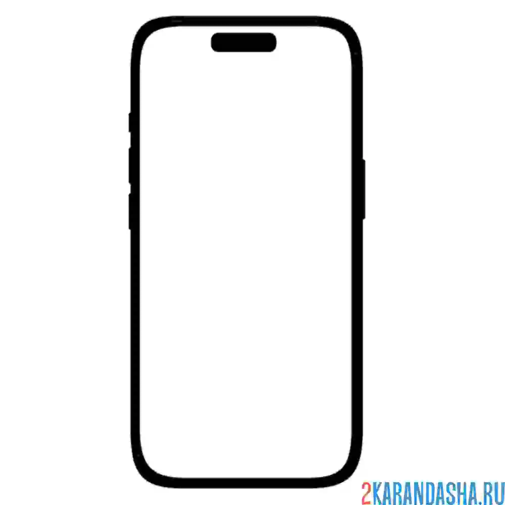 Раскраска айфон 14