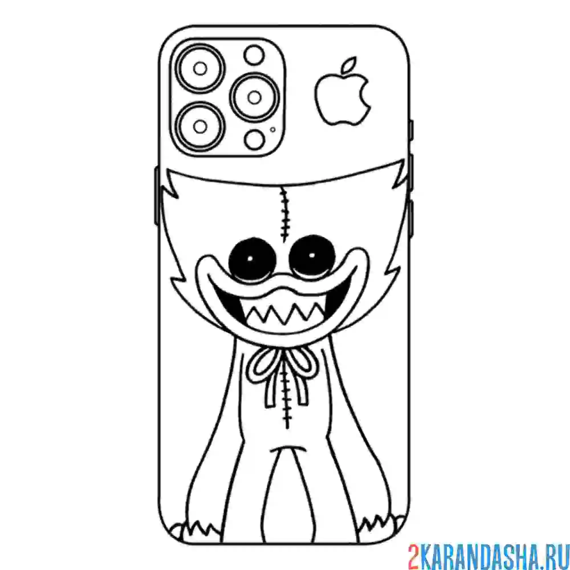 Раскраска айфон хагги вагги