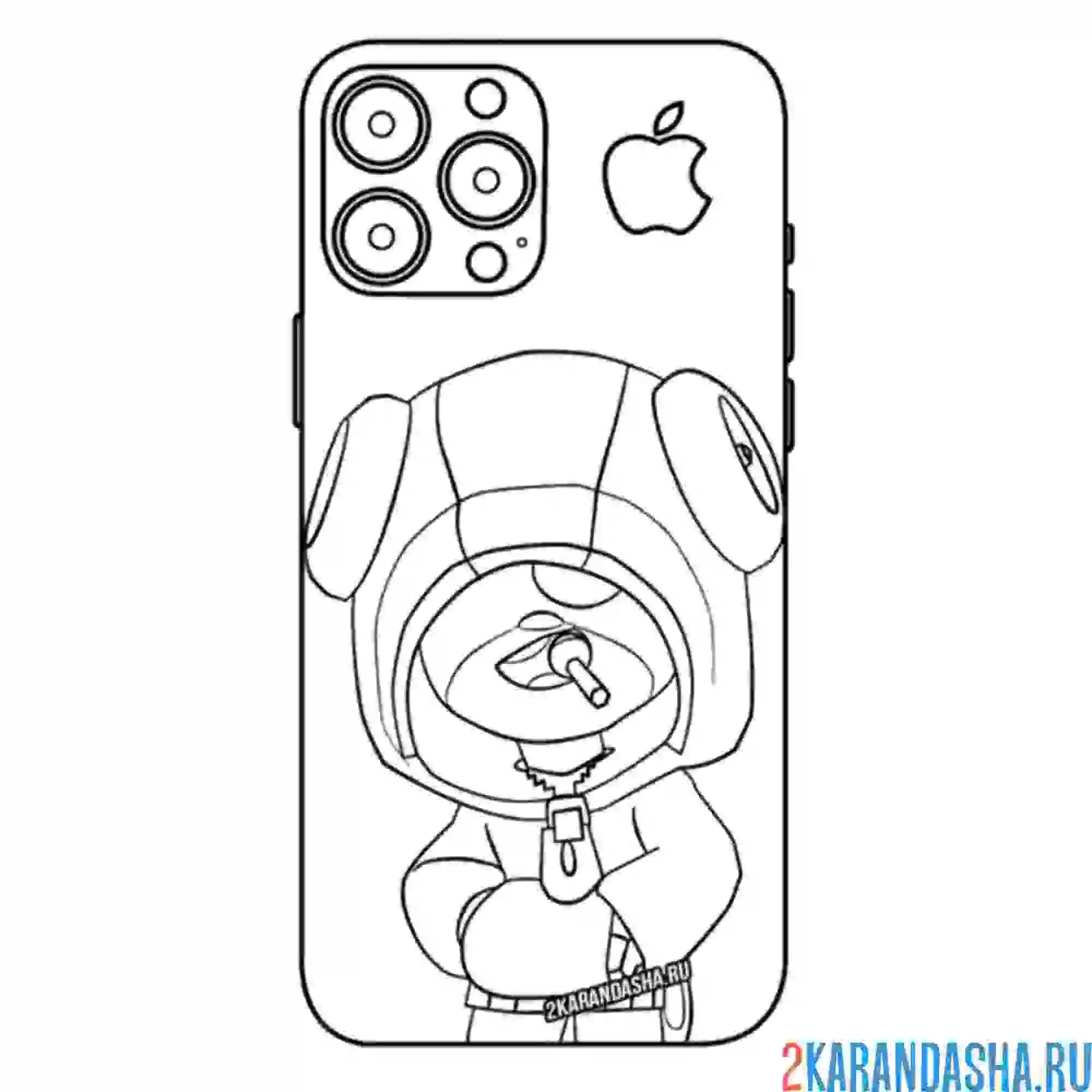 Раскраска айфон браво старс