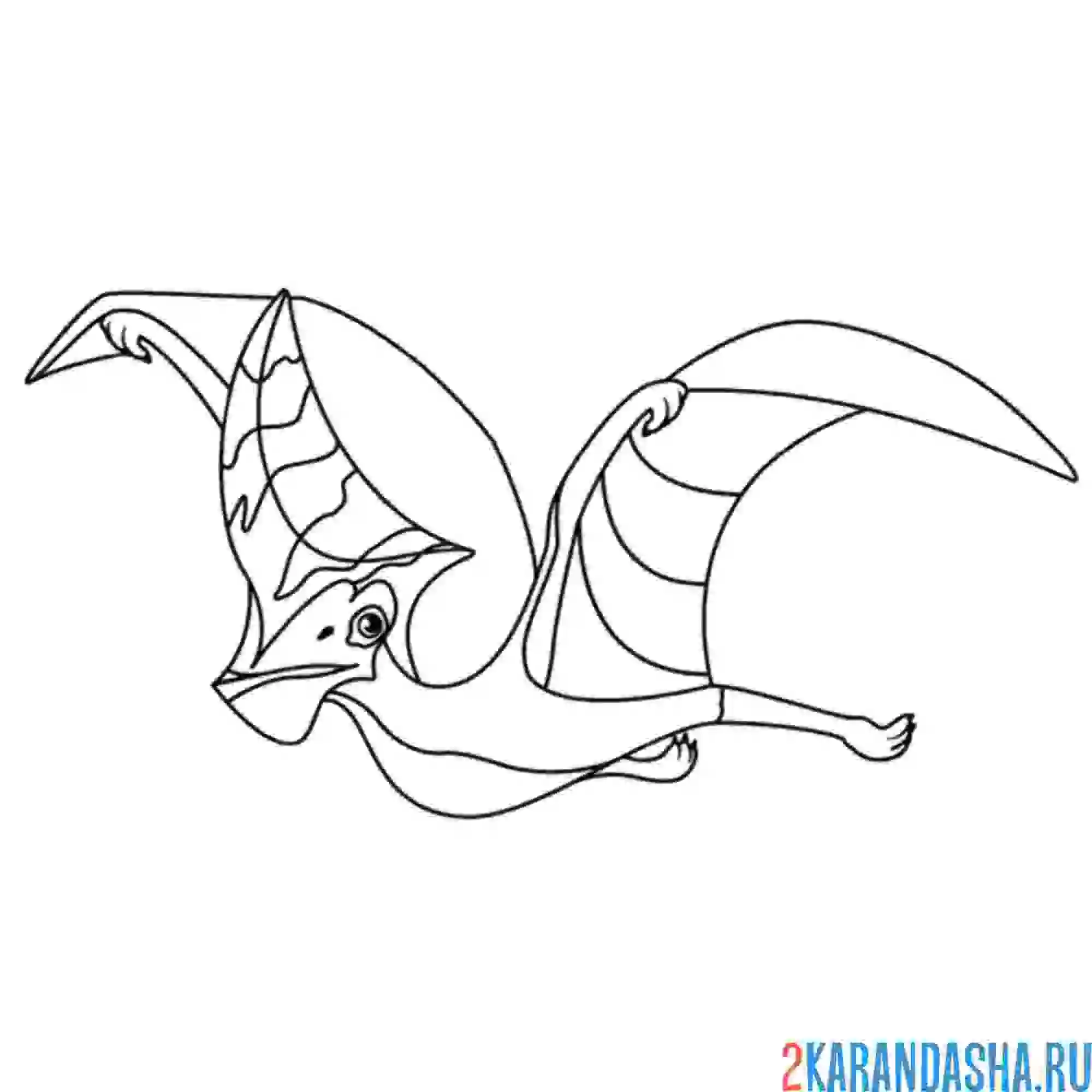 Раскраска тапейара динозавр