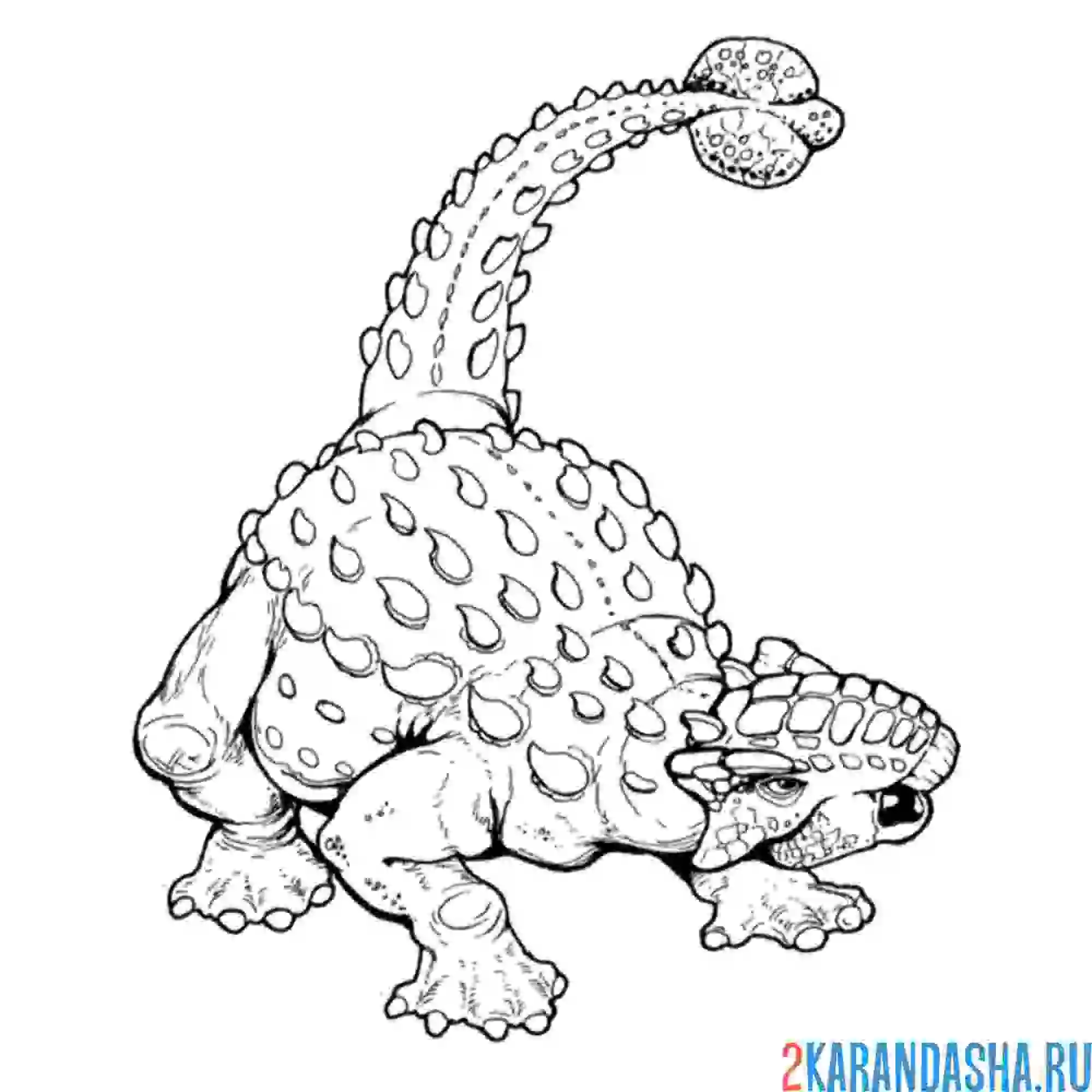 Раскраска сайшания динозавр
