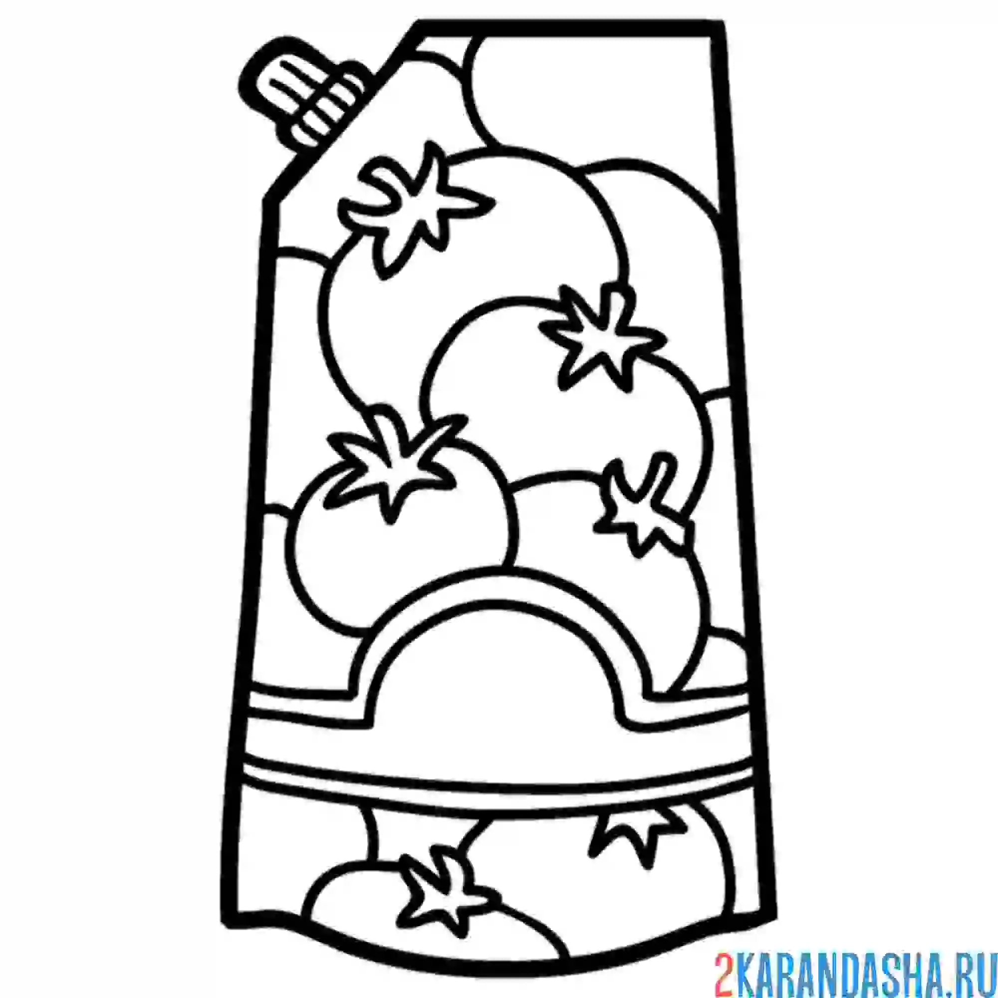 Раскраска кетчуп