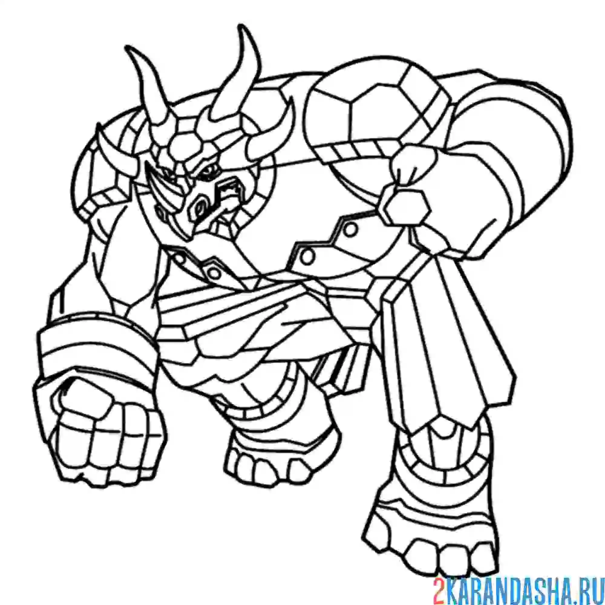 Раскраска бакуган