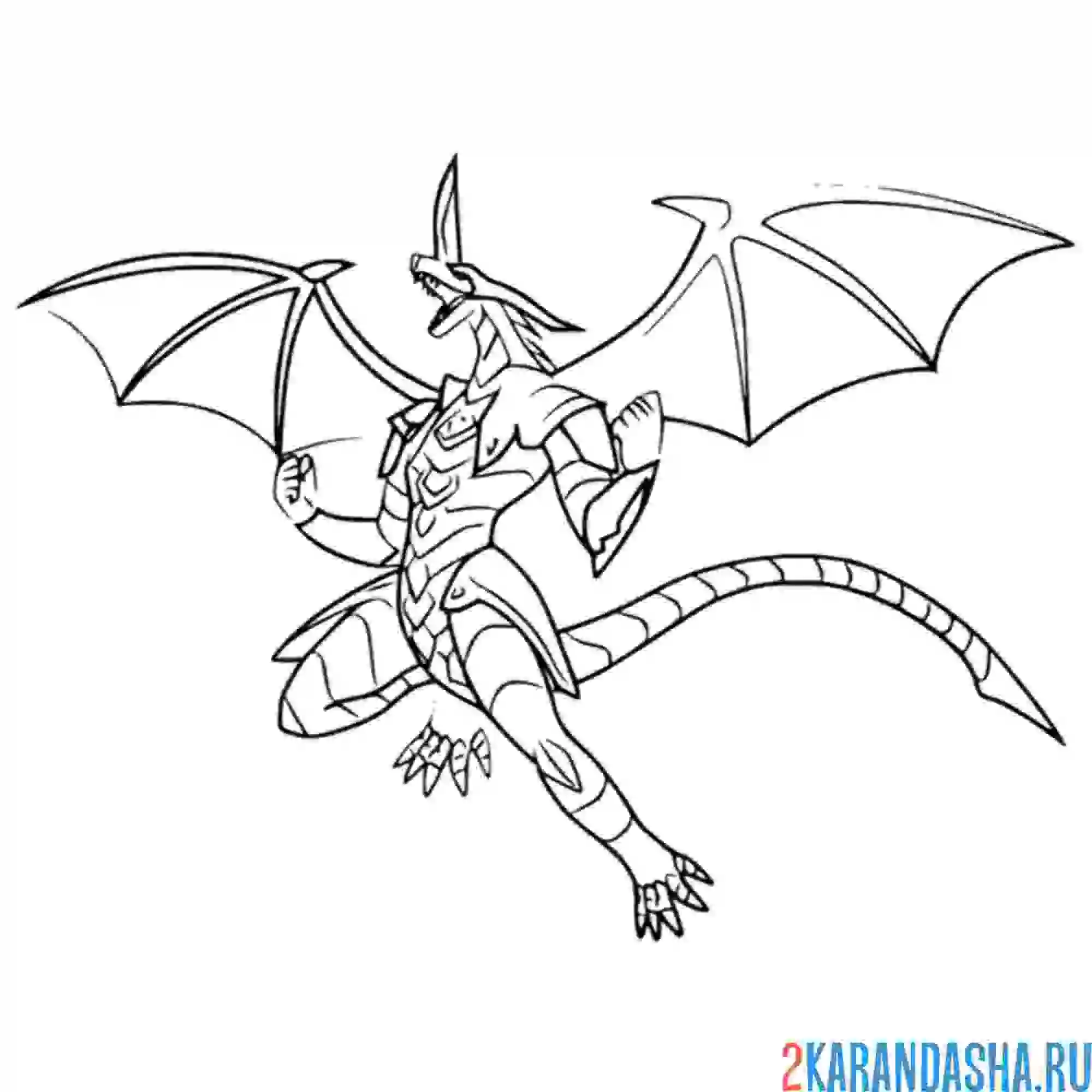 Раскраска аниме бакуган