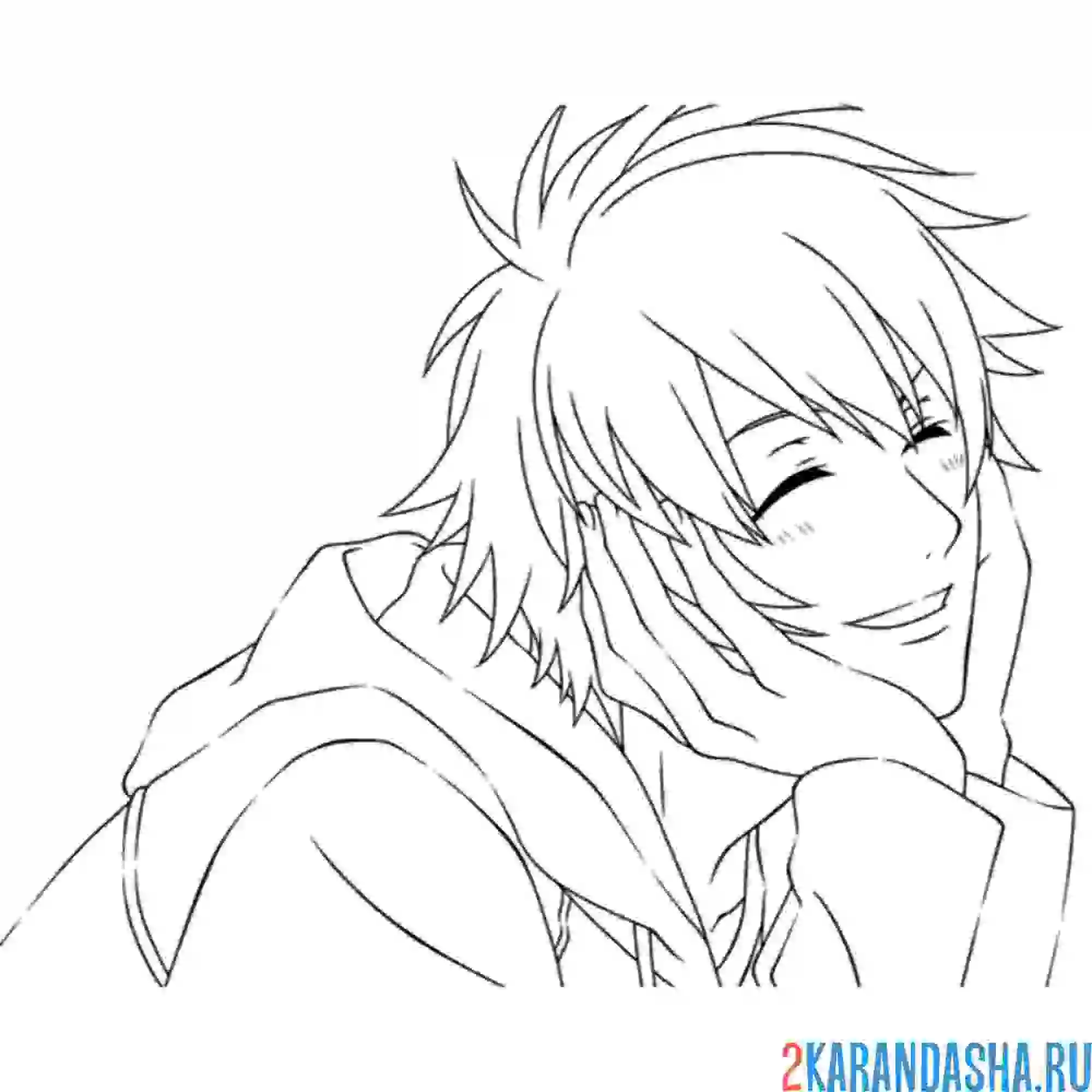 Раскраска аниме персонаж парент