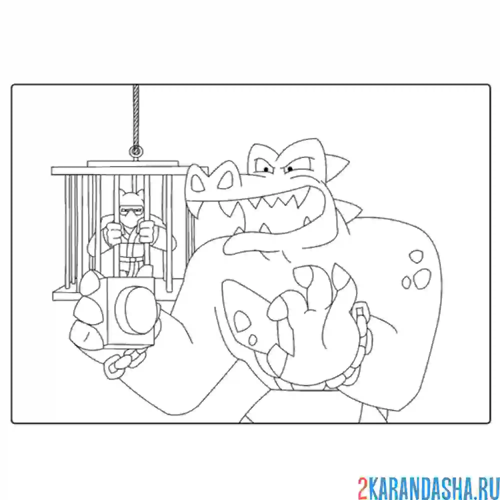 Раскраска рок джо гуджитсу