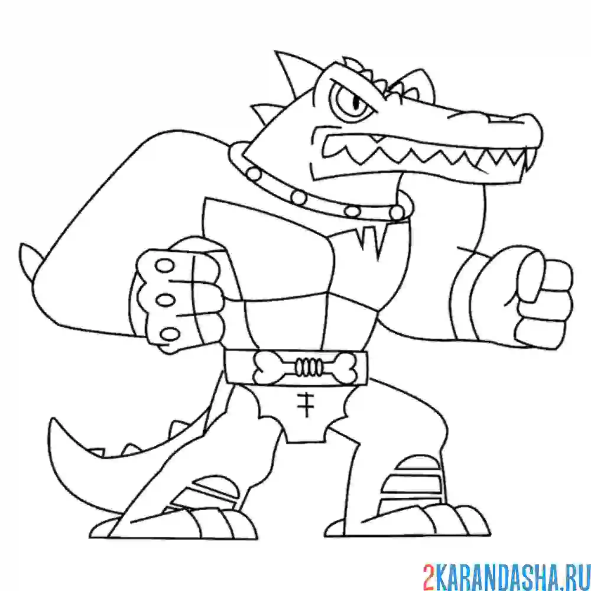 Раскраска гуджитсу игрушка шредз дино пауэр