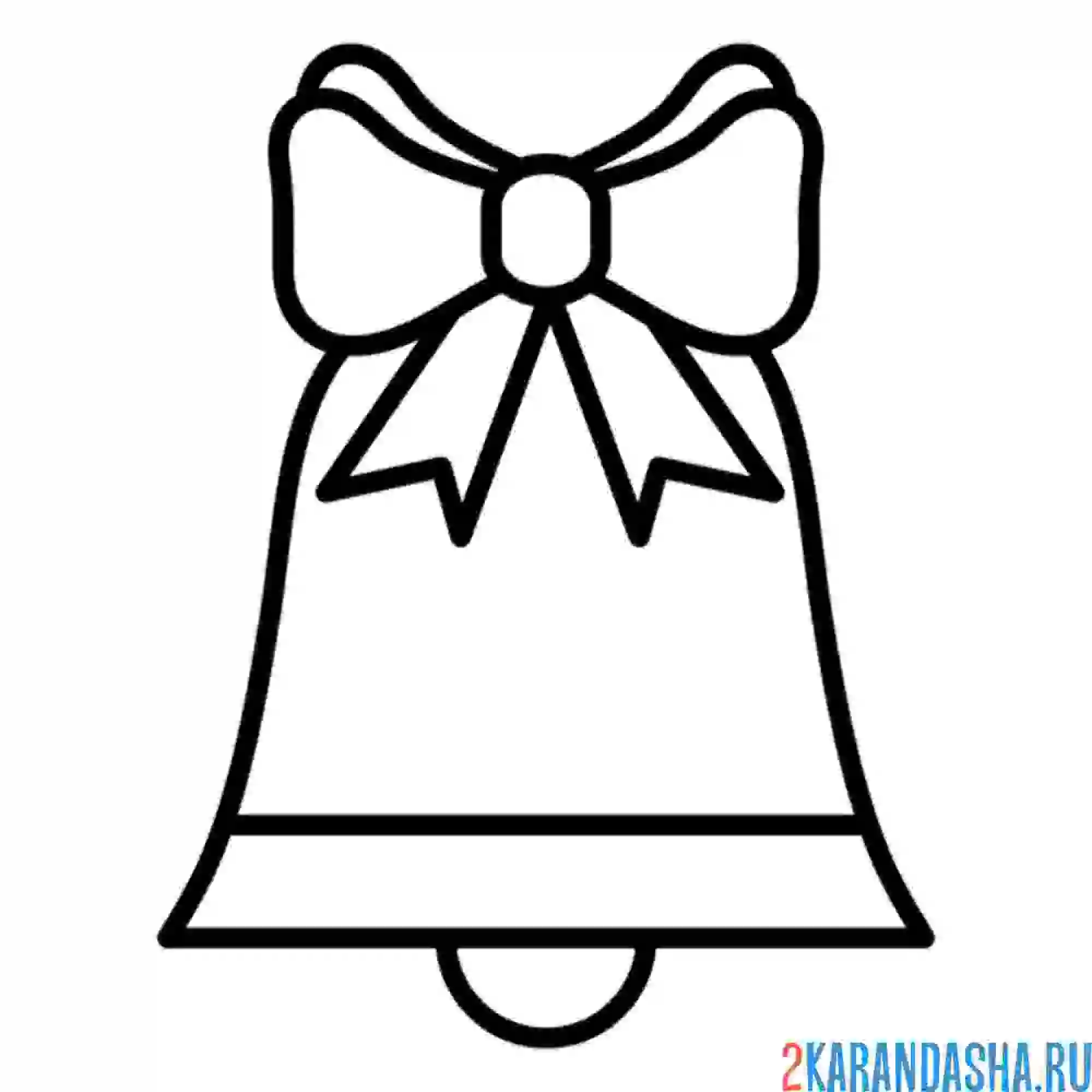 Раскраска один колокольчик