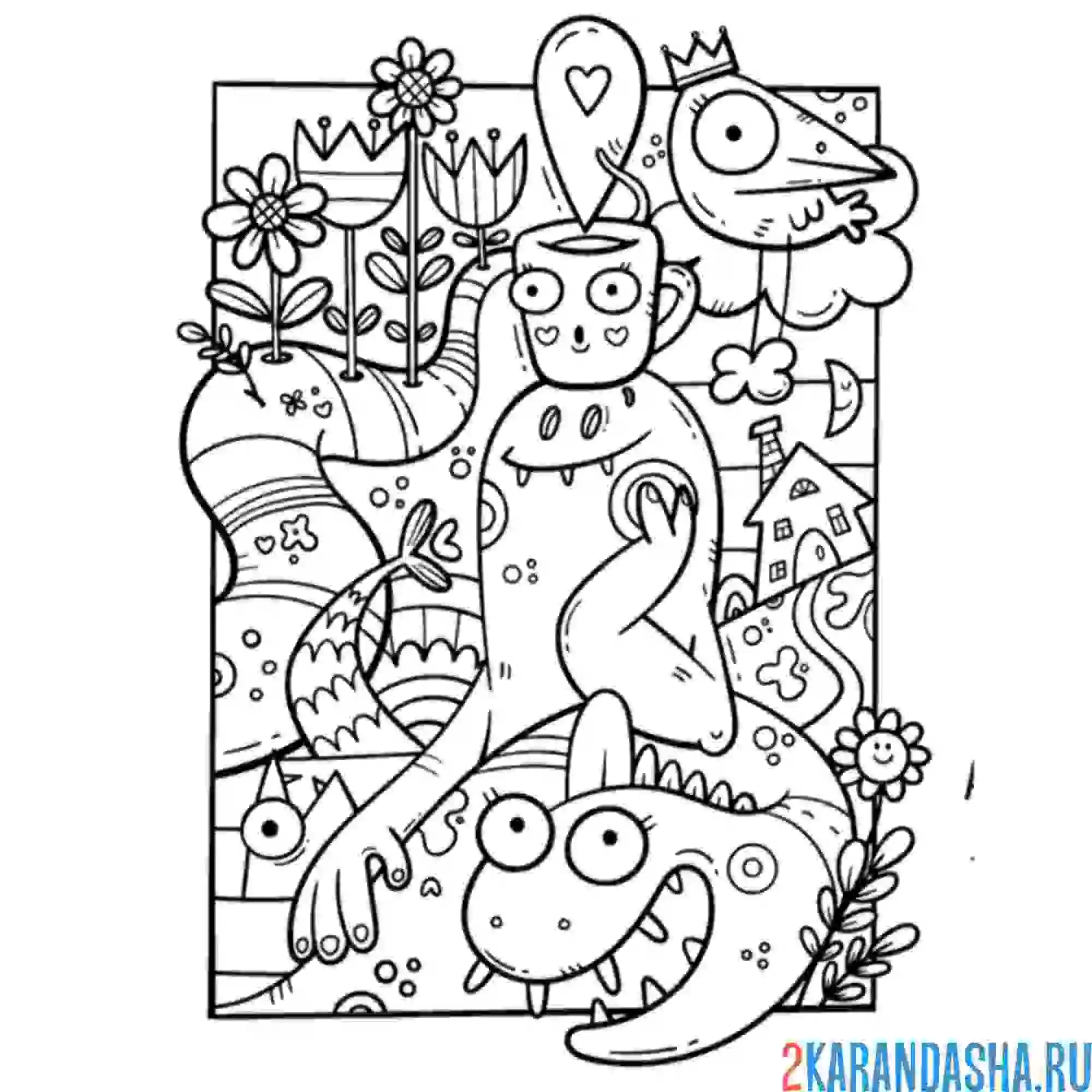 Раскраска хаос