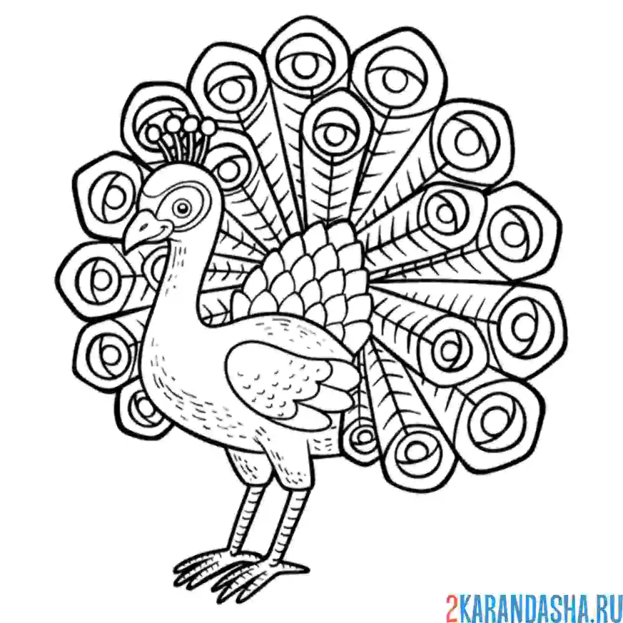 Раскраска красива жар-птица