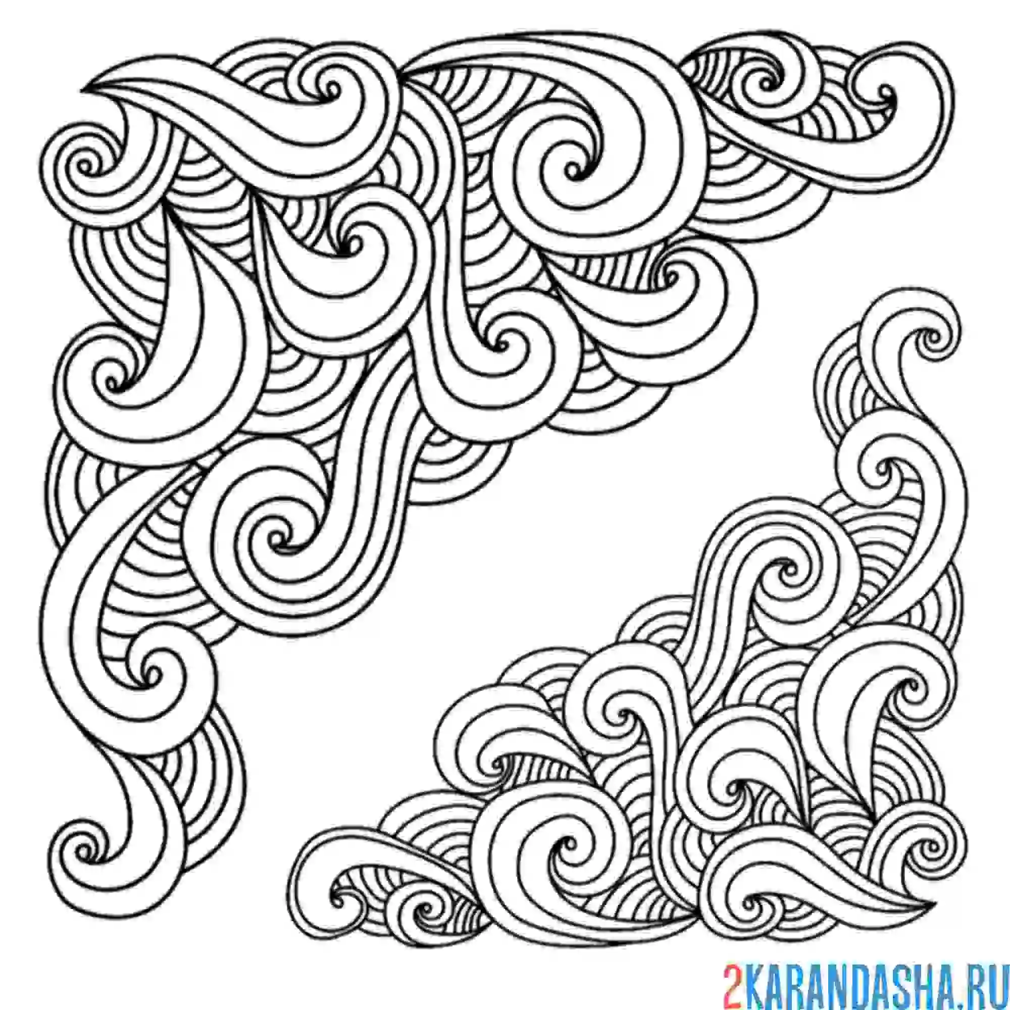Раскраска узоры арт
