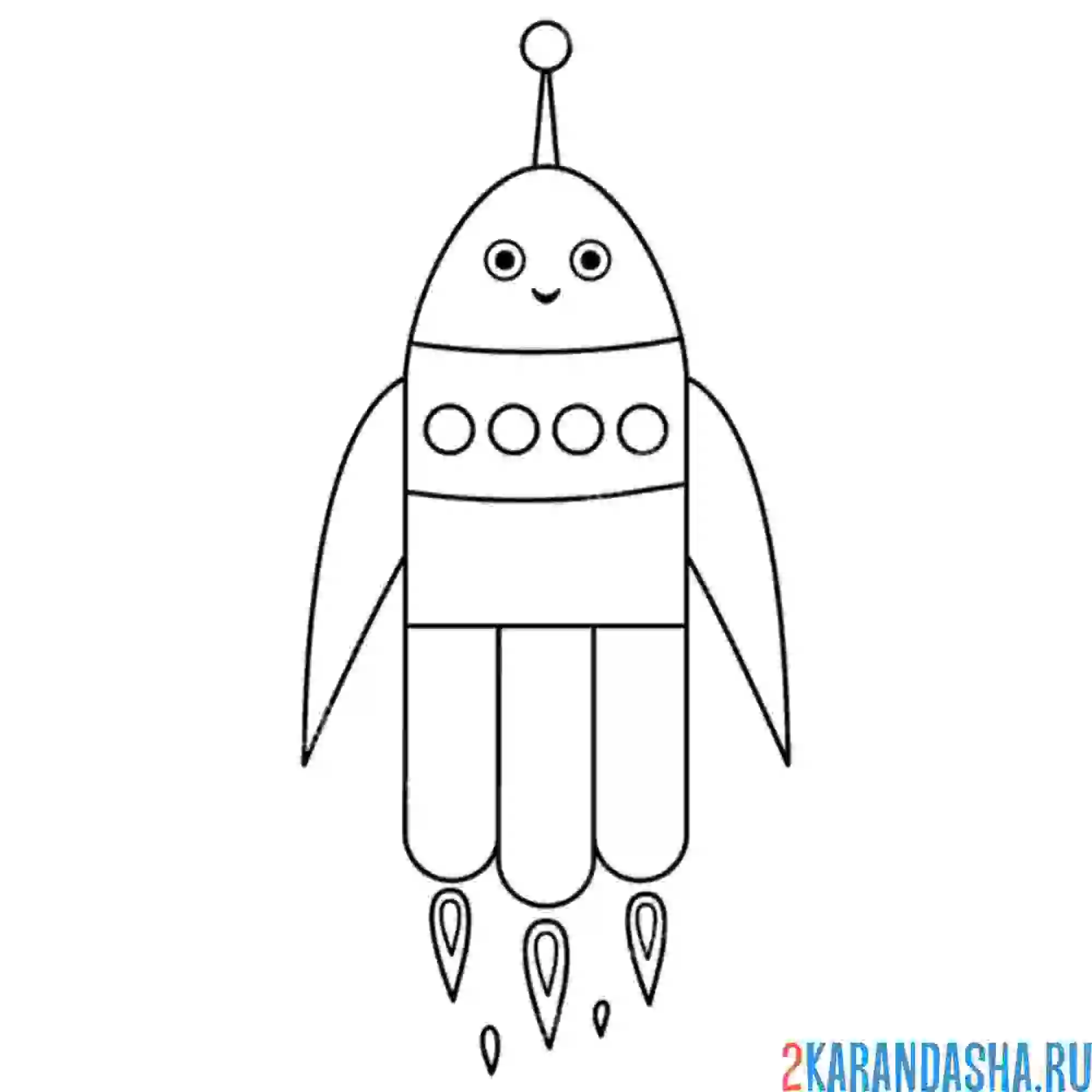 Раскраска крылатая ракета