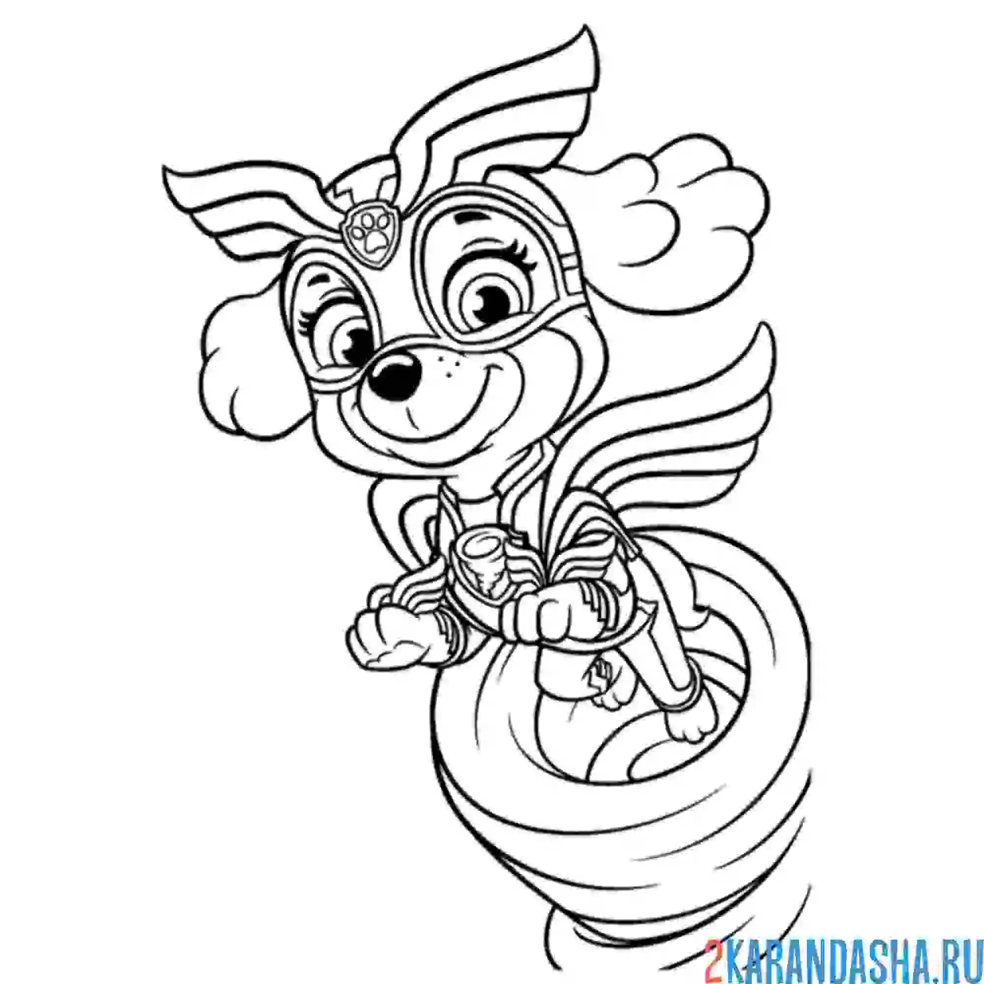 Раскраска скай ураган