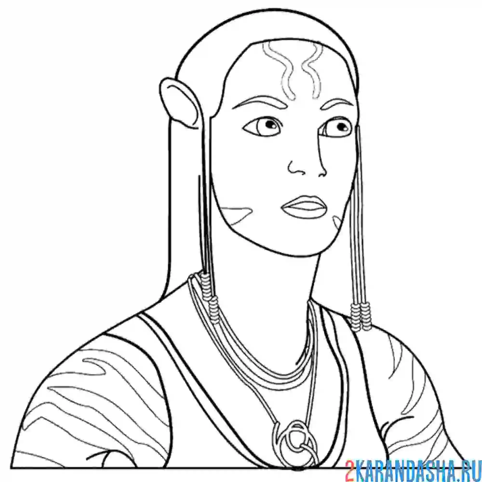 Раскраска герой аватар