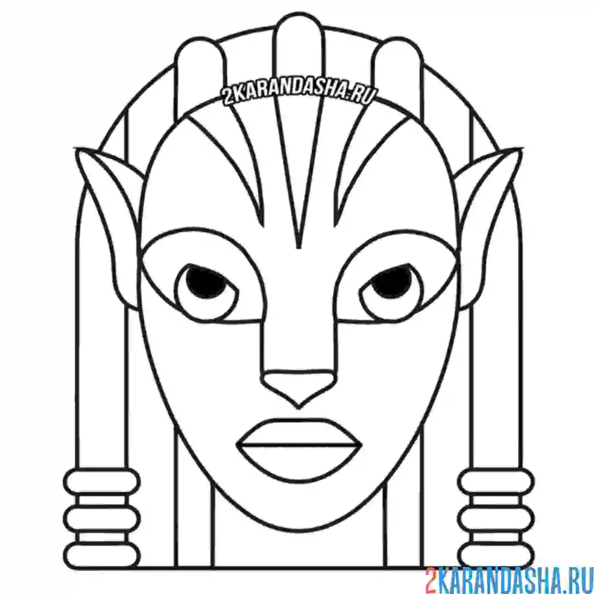 Раскраска аватар иконка