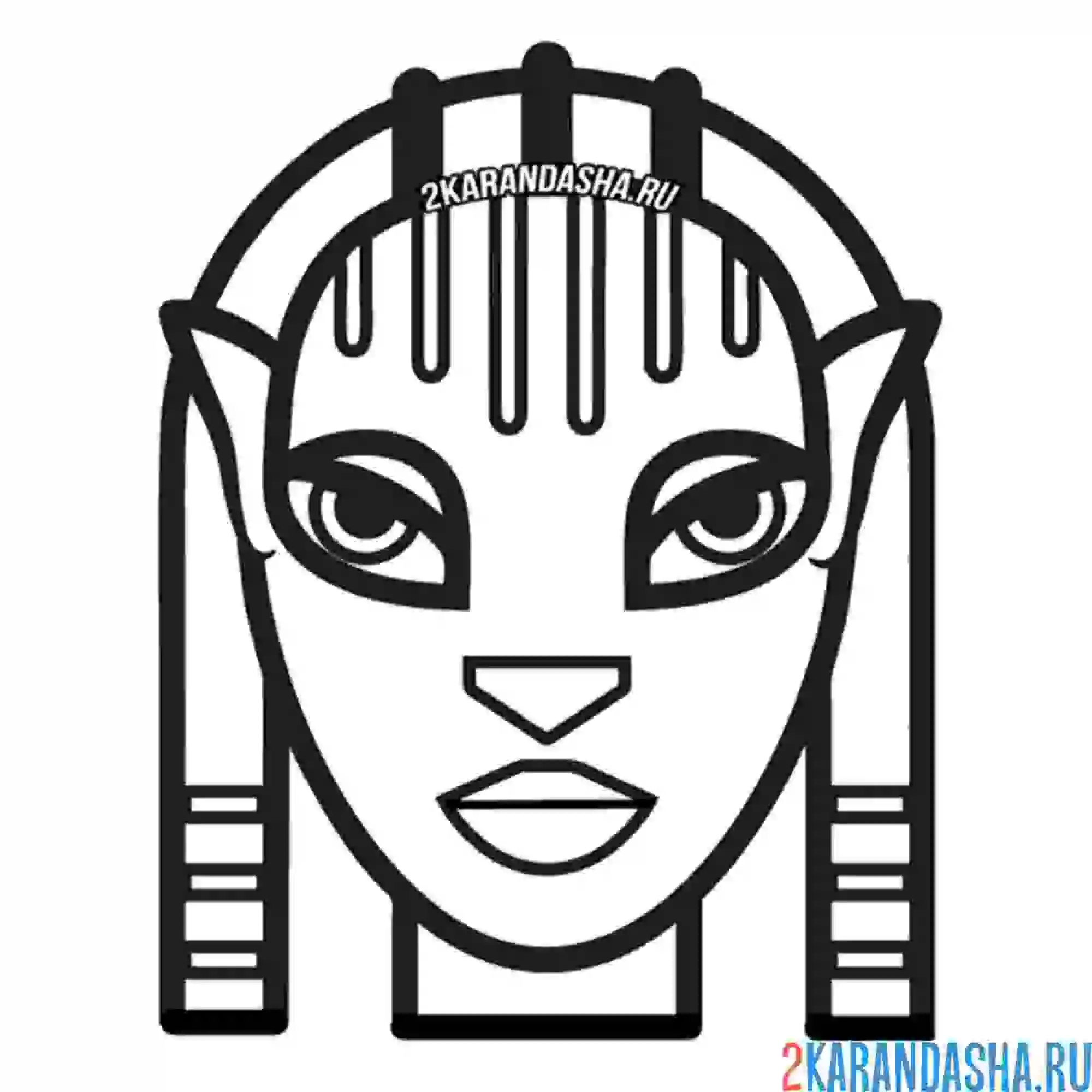 Раскраска аватар 2 иконка нейтири