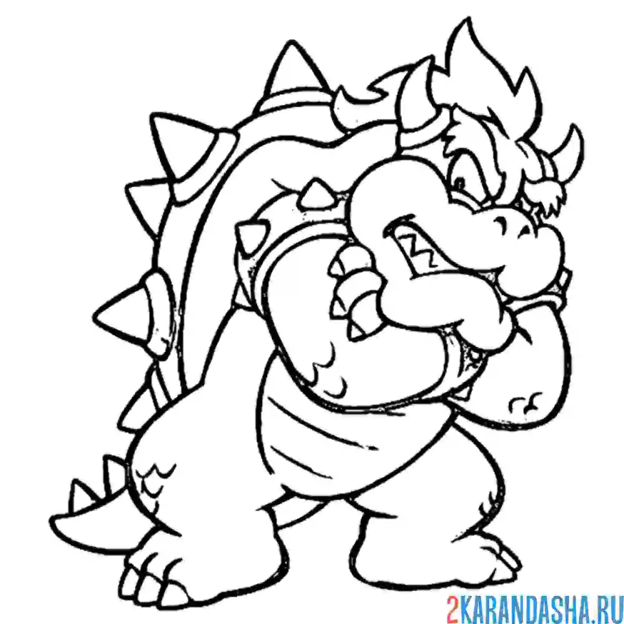 Раскраска боузер