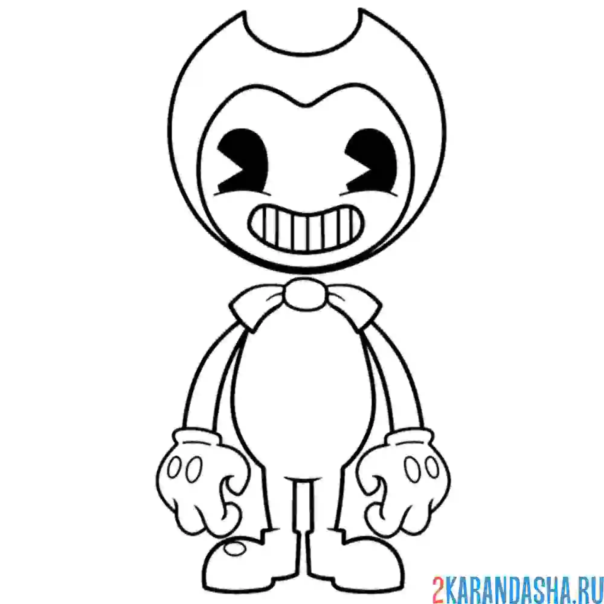 Раскраска бенди