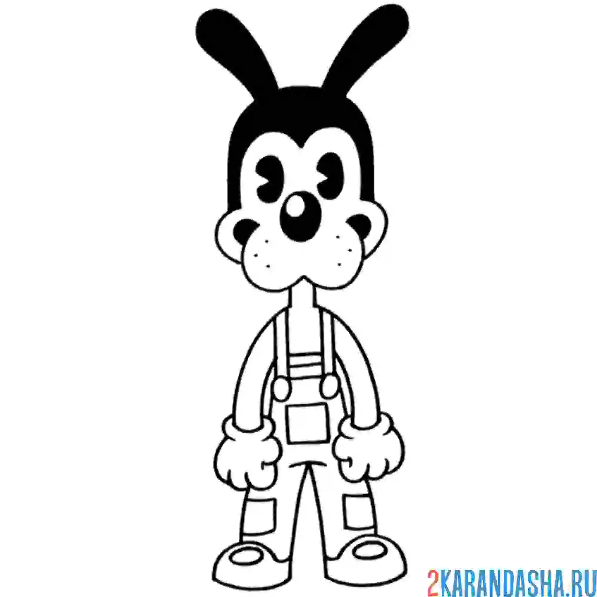 Раскраска волк борис