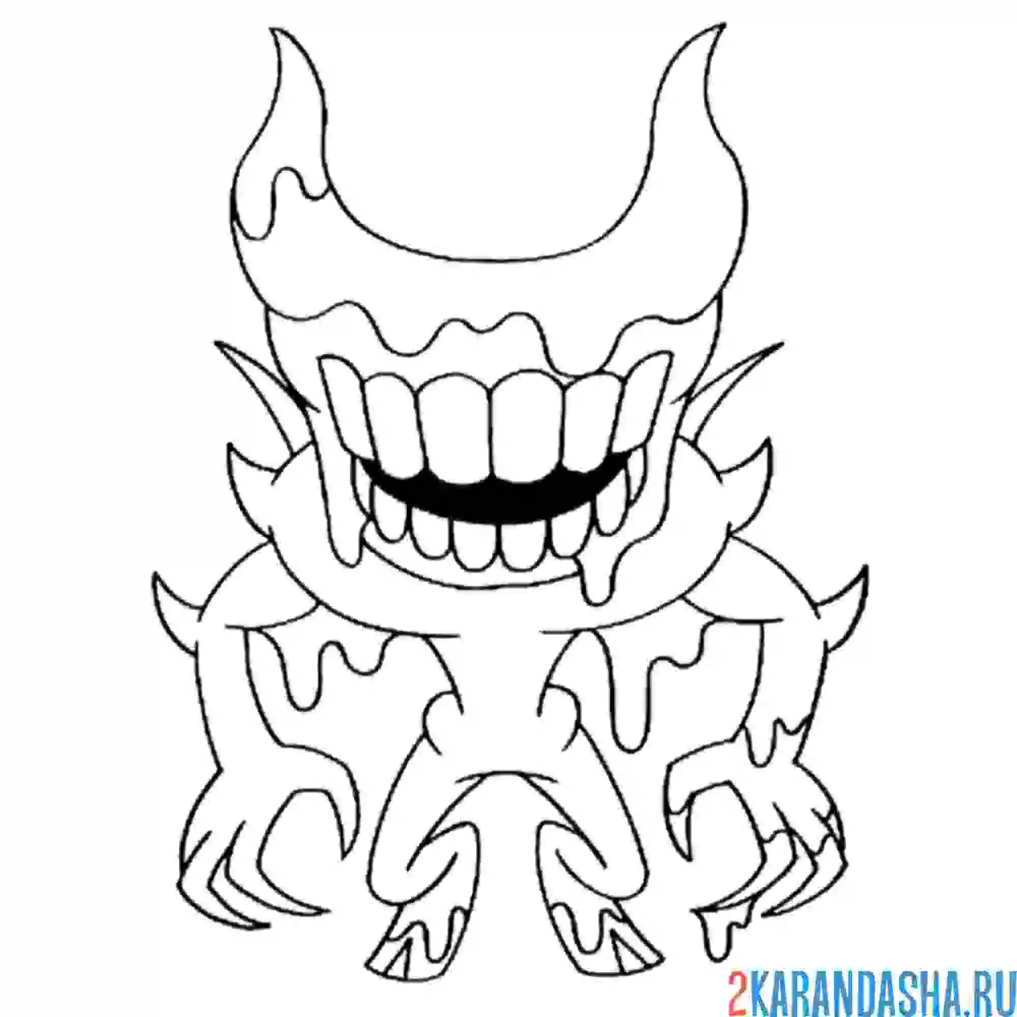 Раскраска инк демон