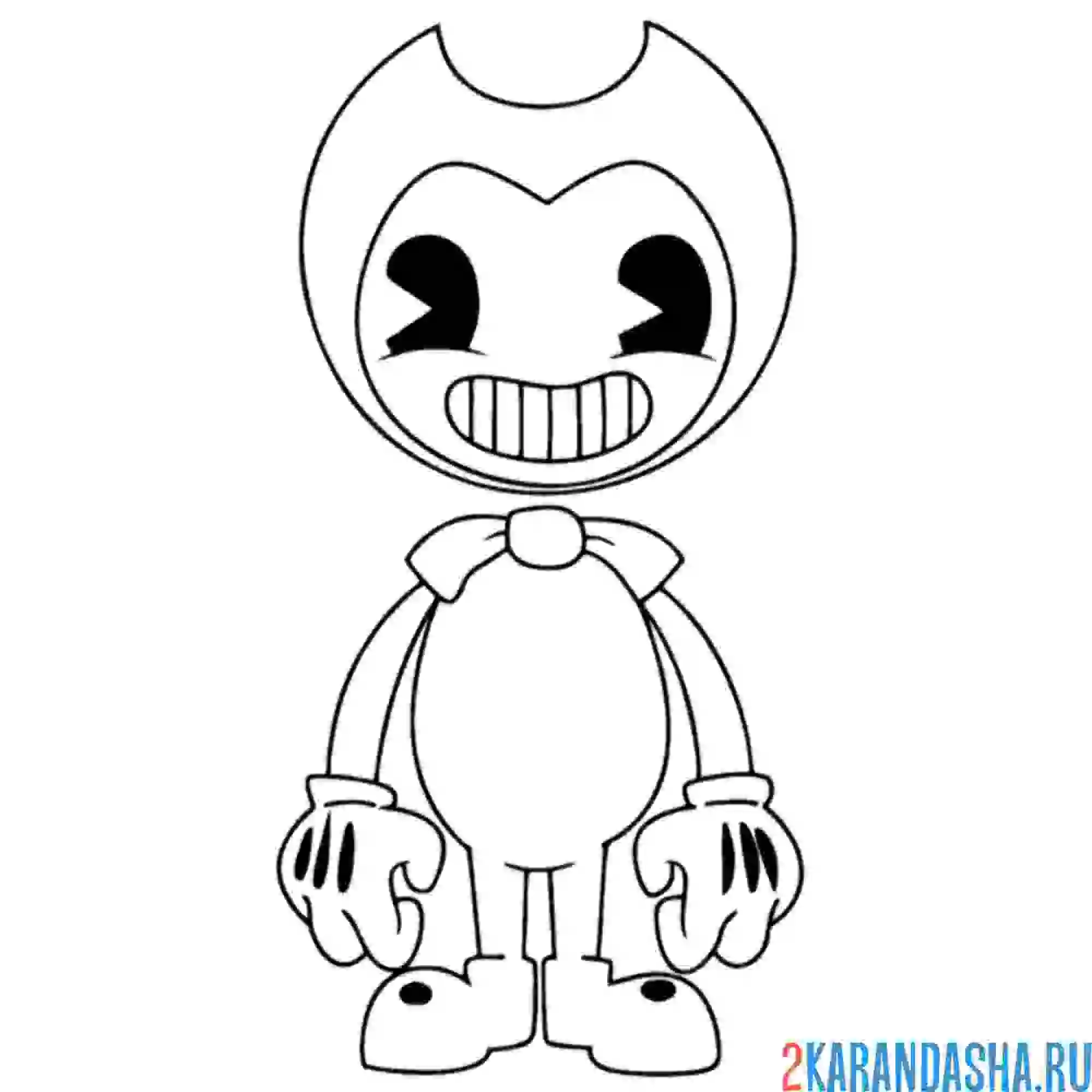 Раскраска бенди во весь рост