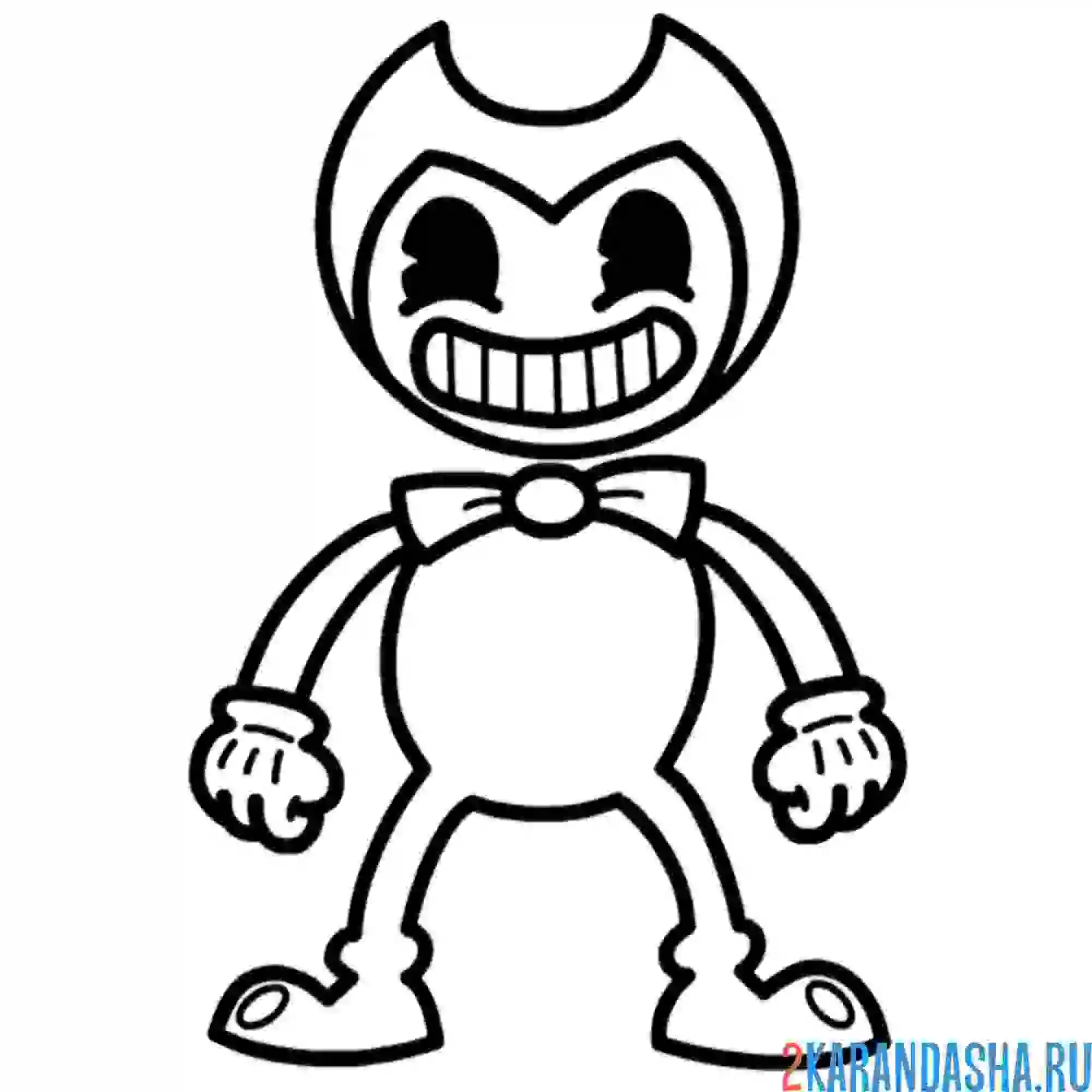 Раскраска бенди маленький