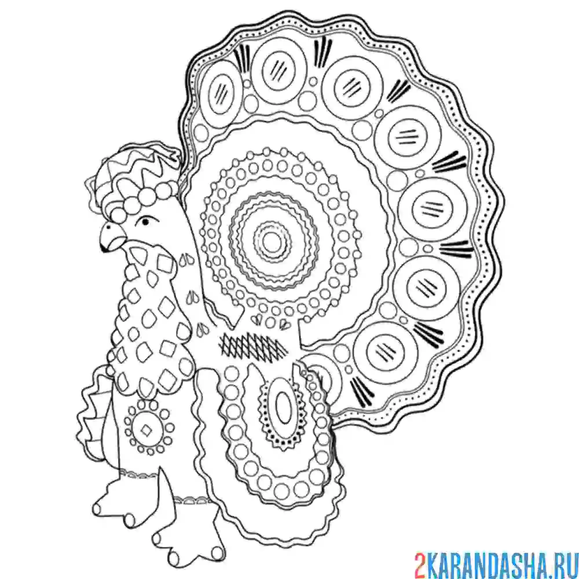 Раскраска русское народное творчество