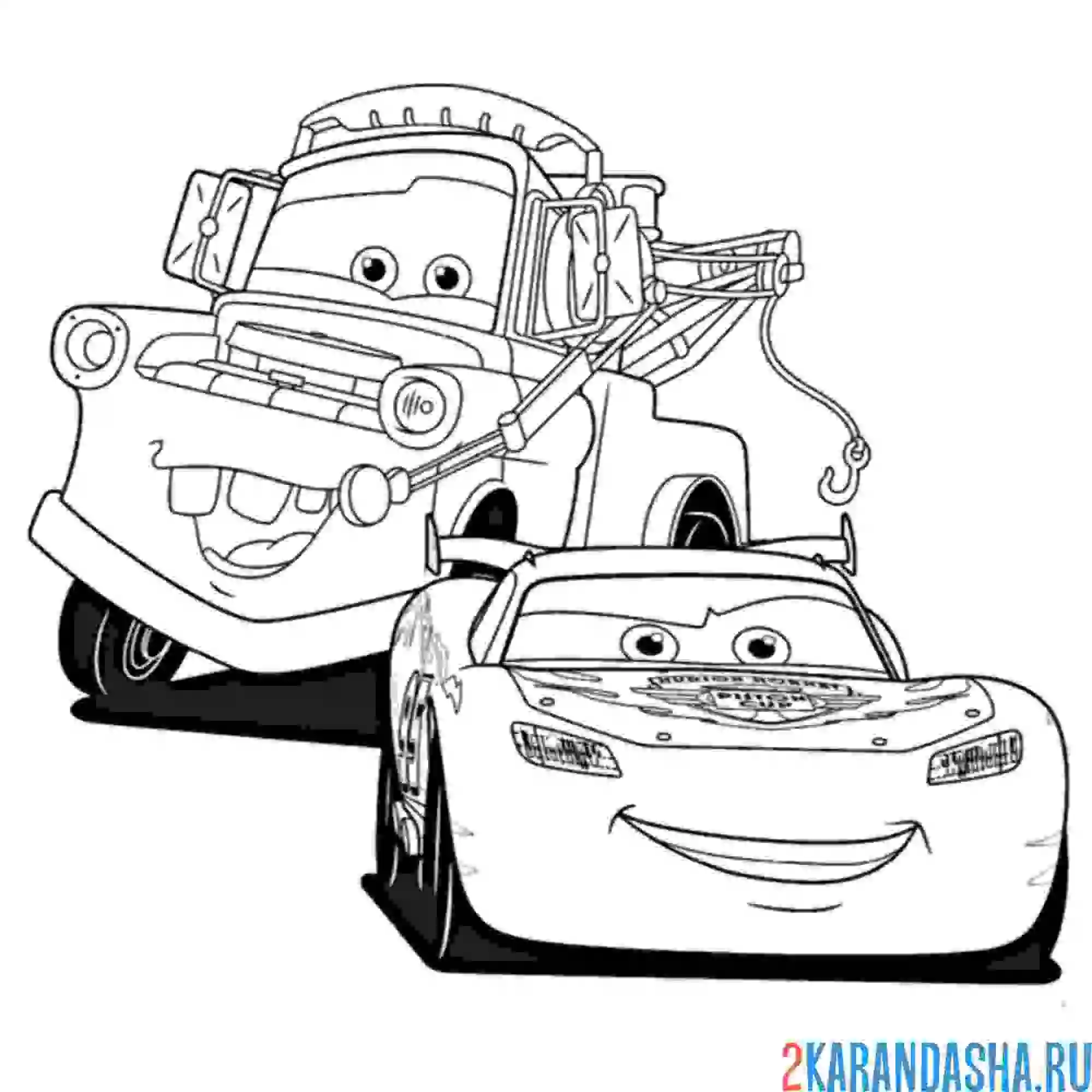 Раскраска мэтр и маквин