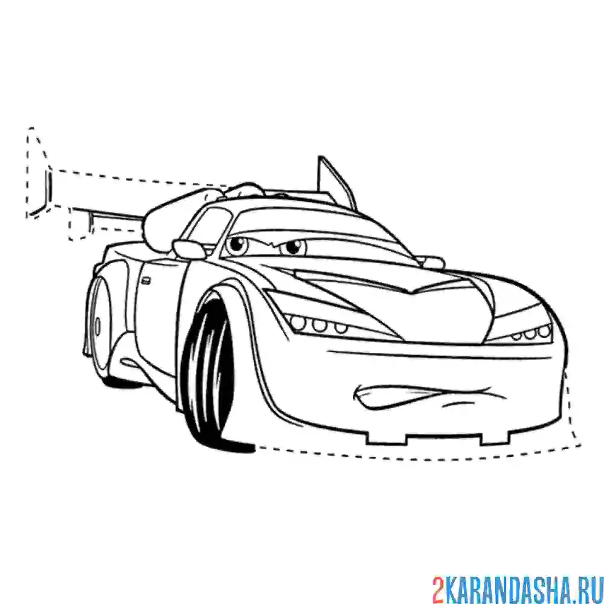 Раскраска буст тачки