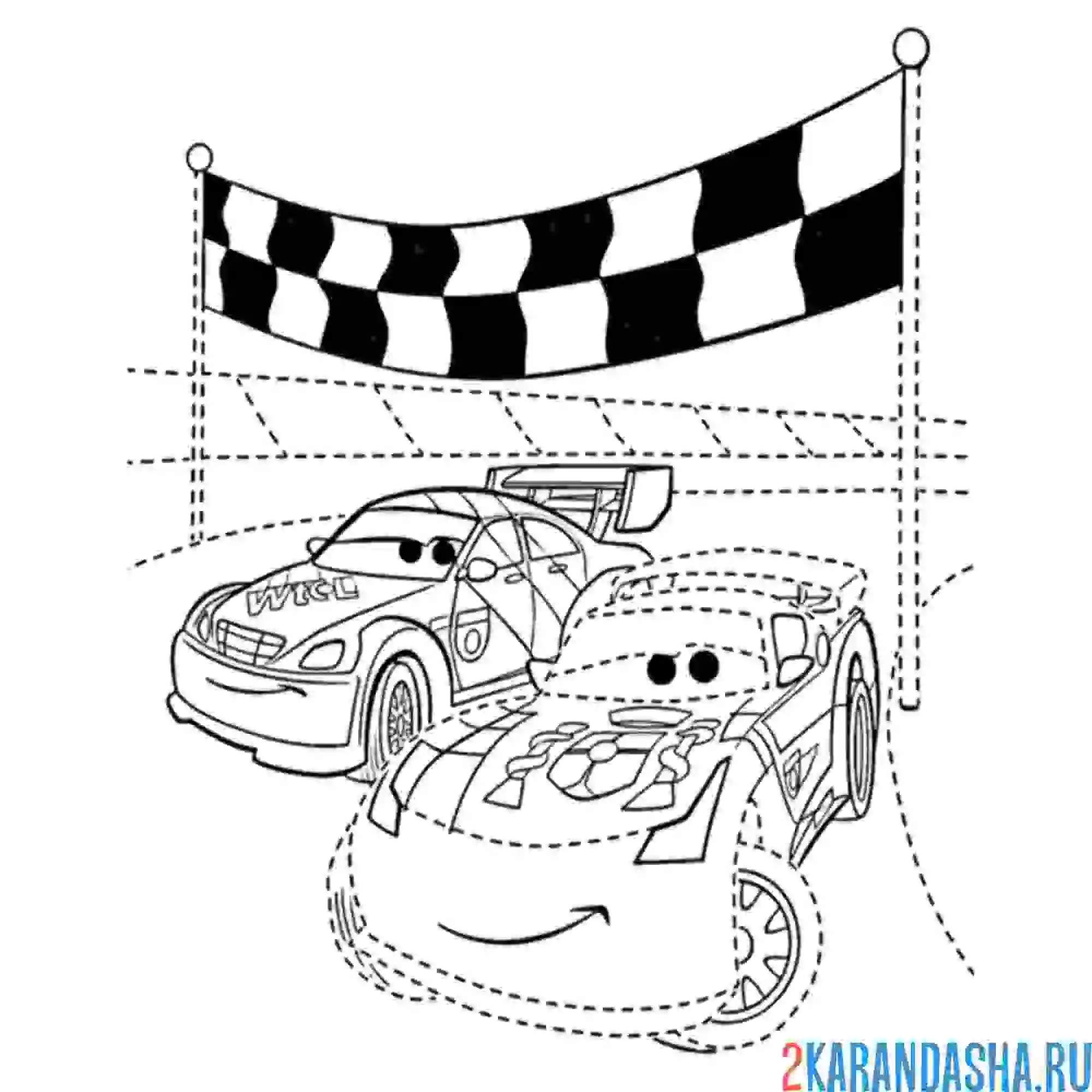 Раскраска макс шнель и мигель камино