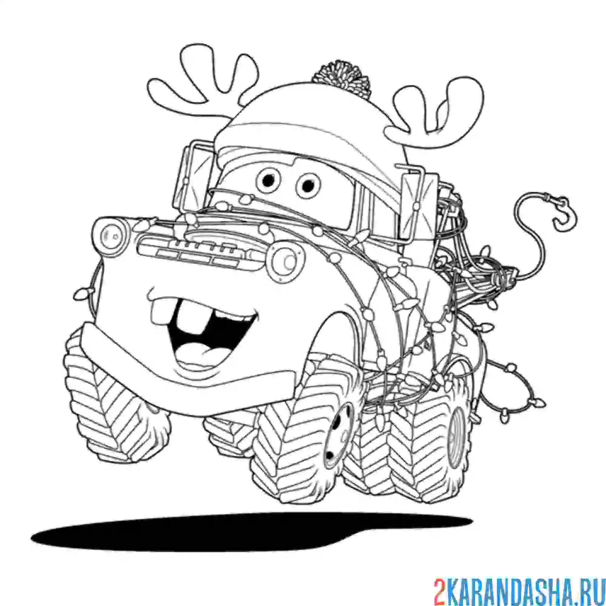 Раскраска новогодний мэтр