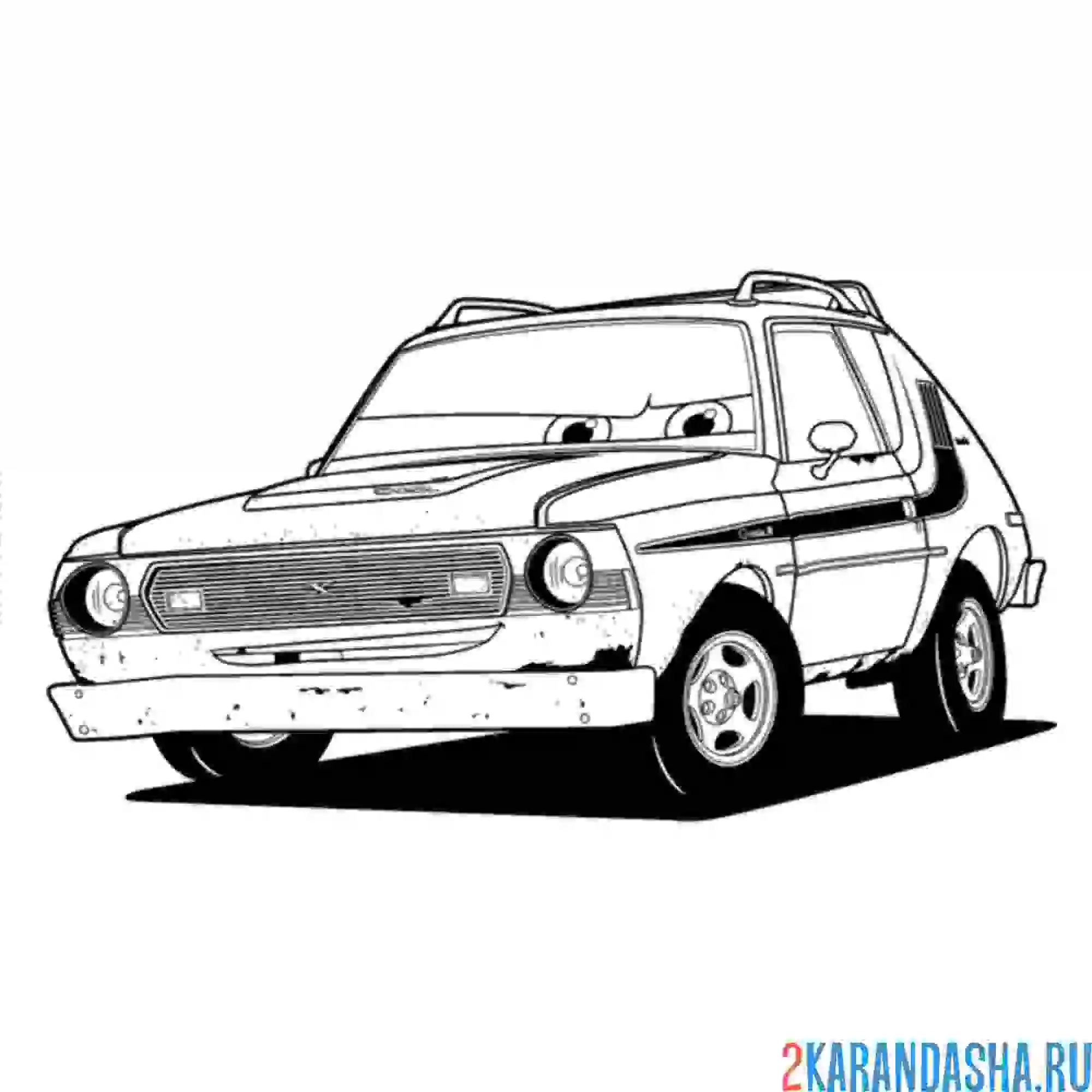 Раскраска грем тачки-2