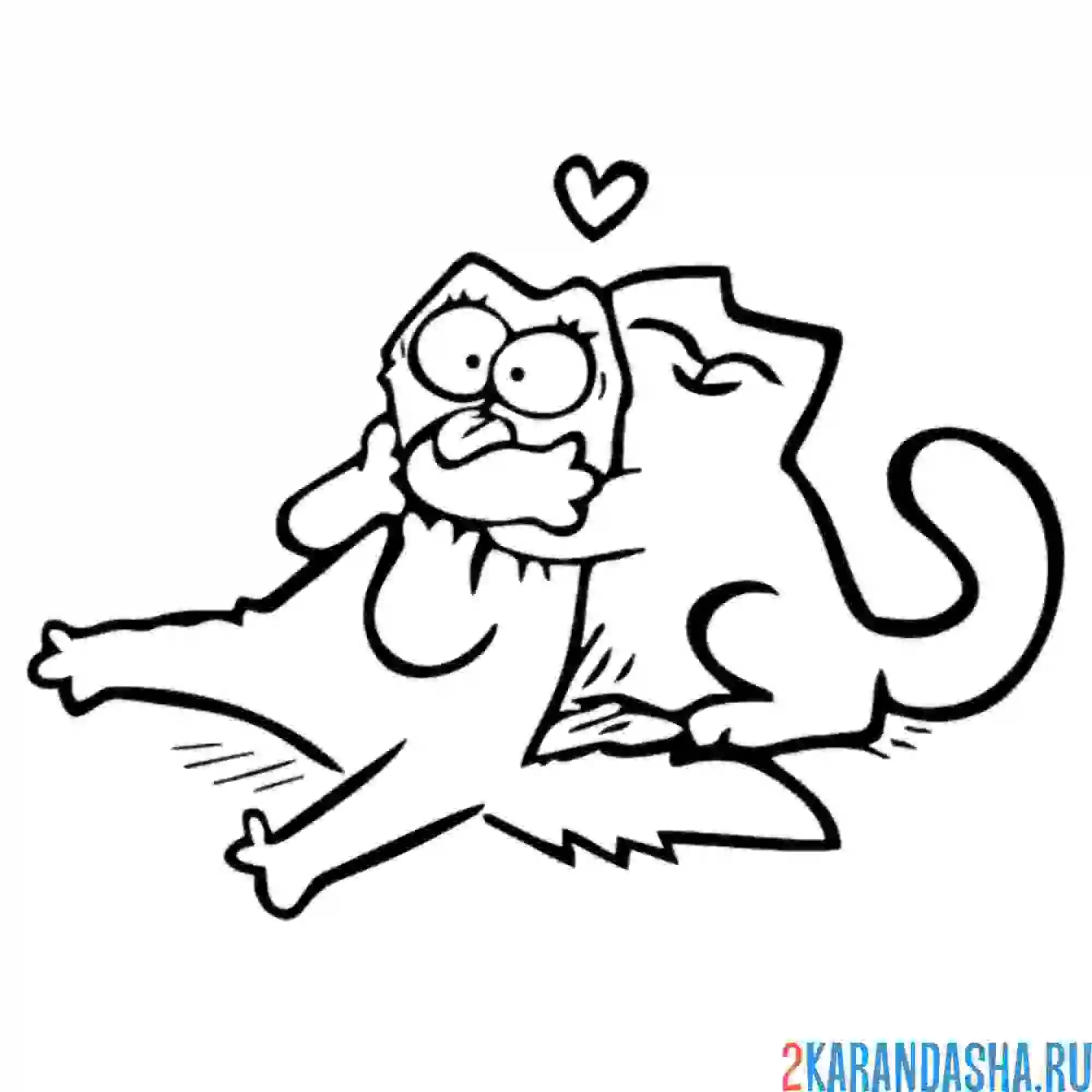 Раскраска мем обнимашки