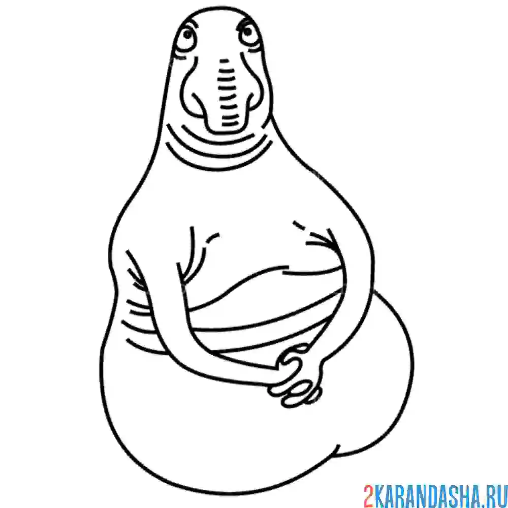 Раскраска мем ждун