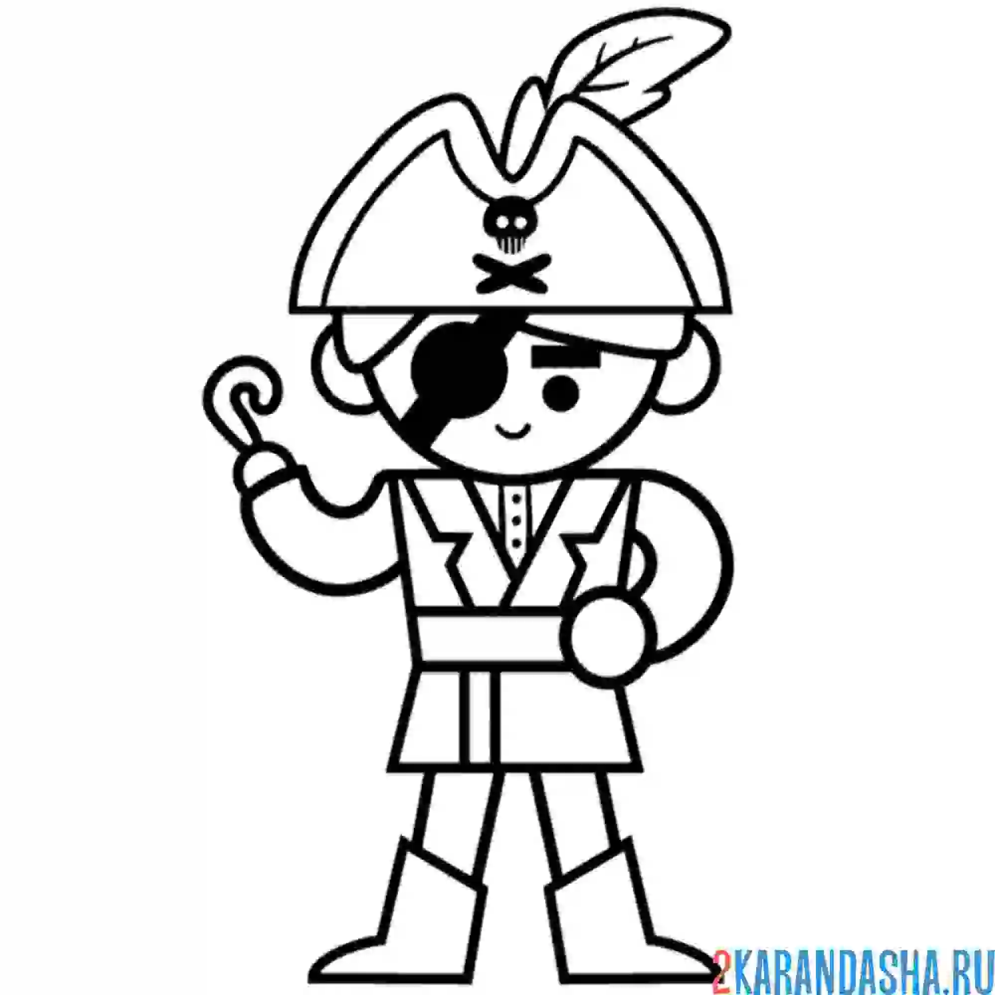 Раскраска лего пират