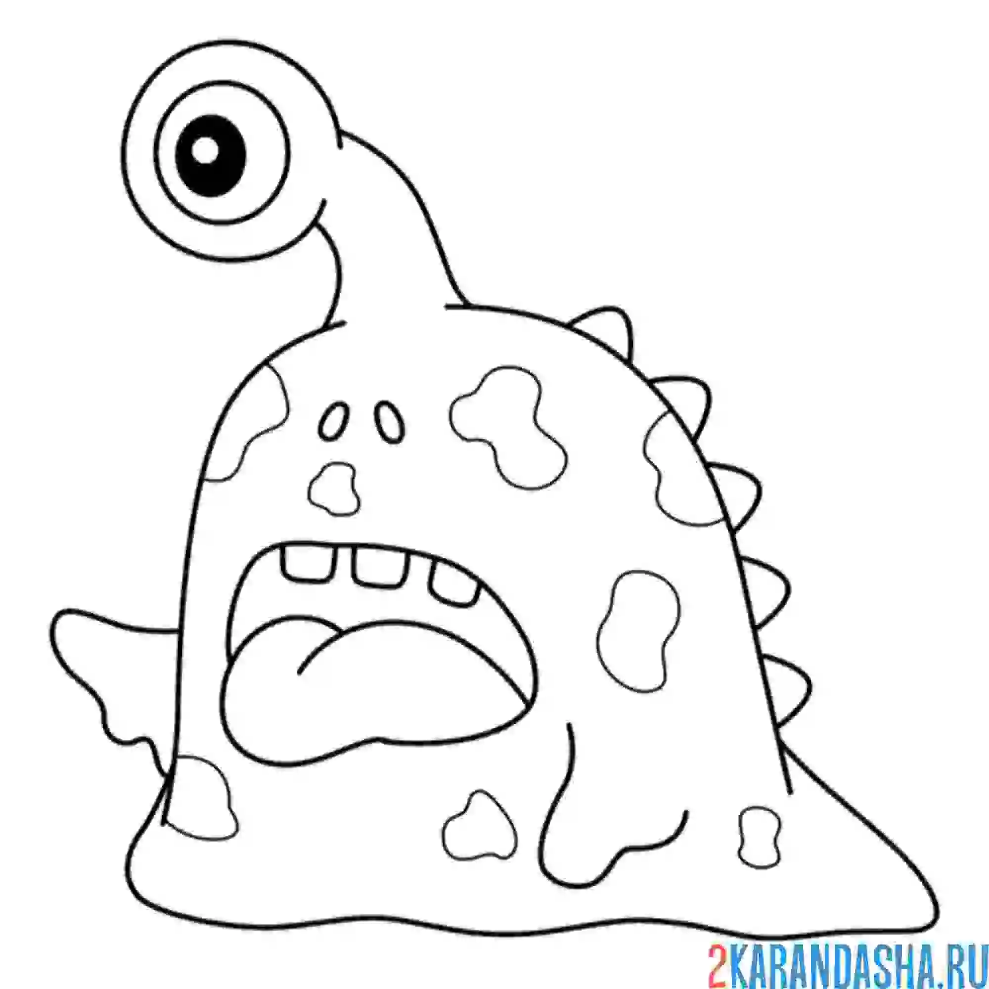 Раскраска монстр-циклоп