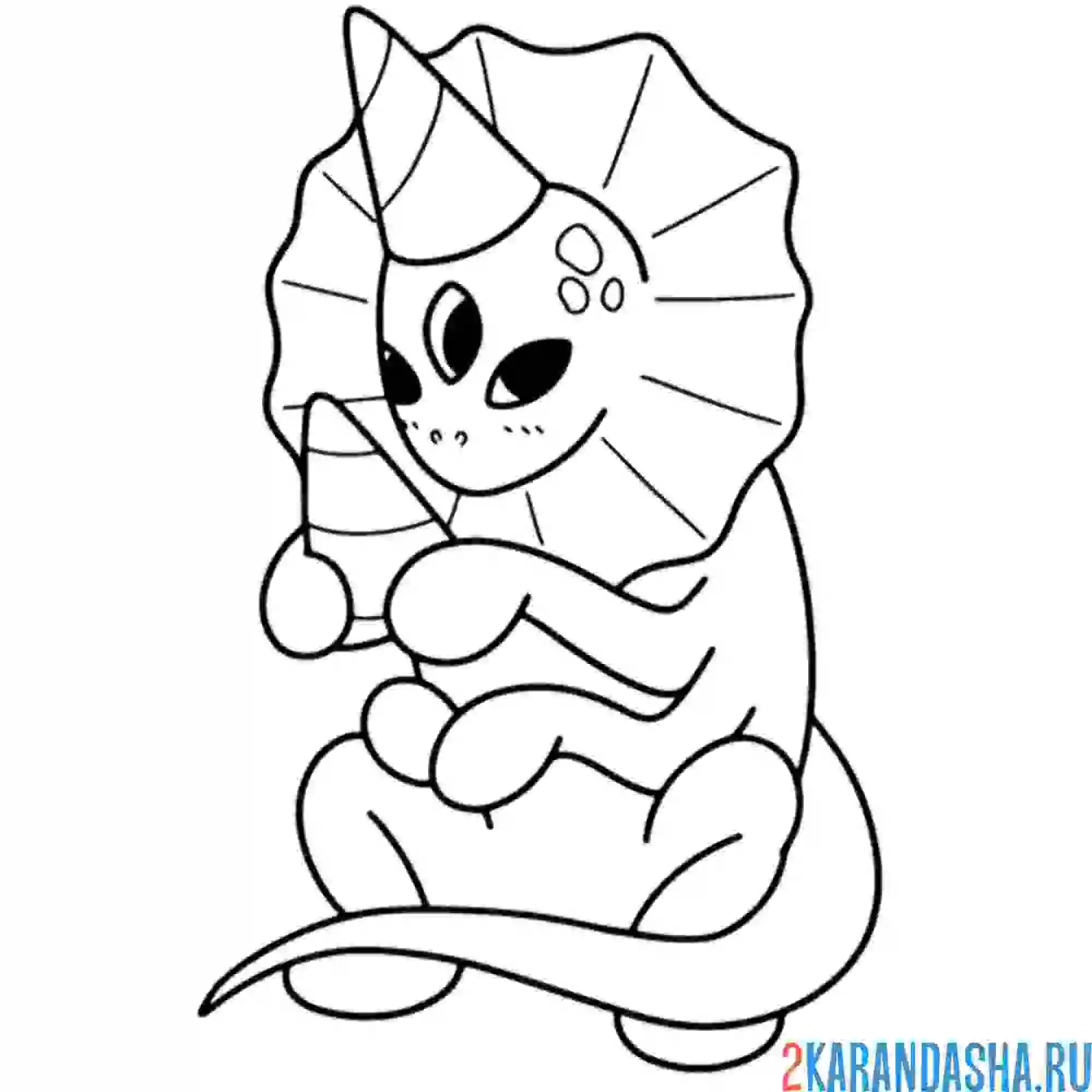 Раскраска монст-динозавр