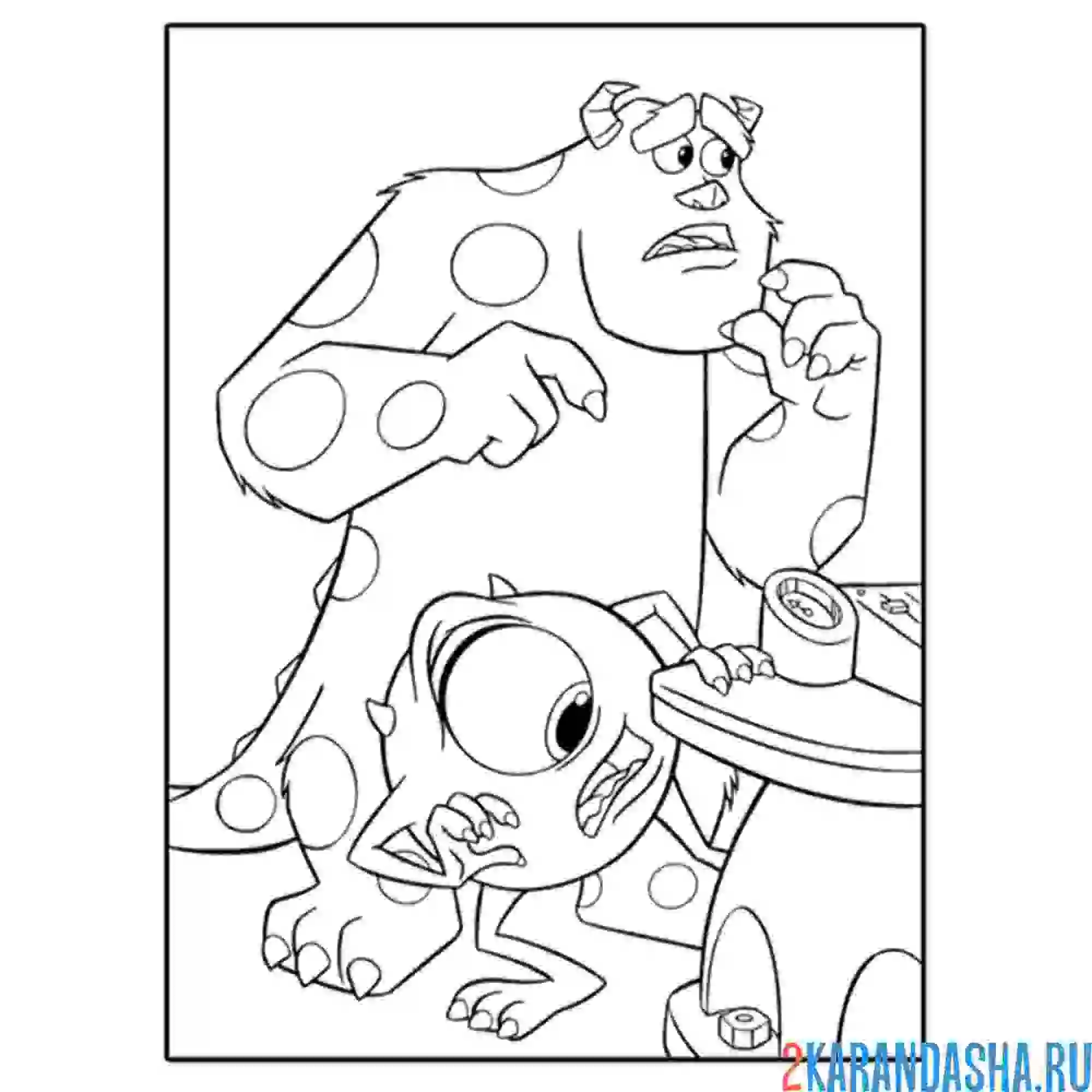 Раскраска майкл вазовски