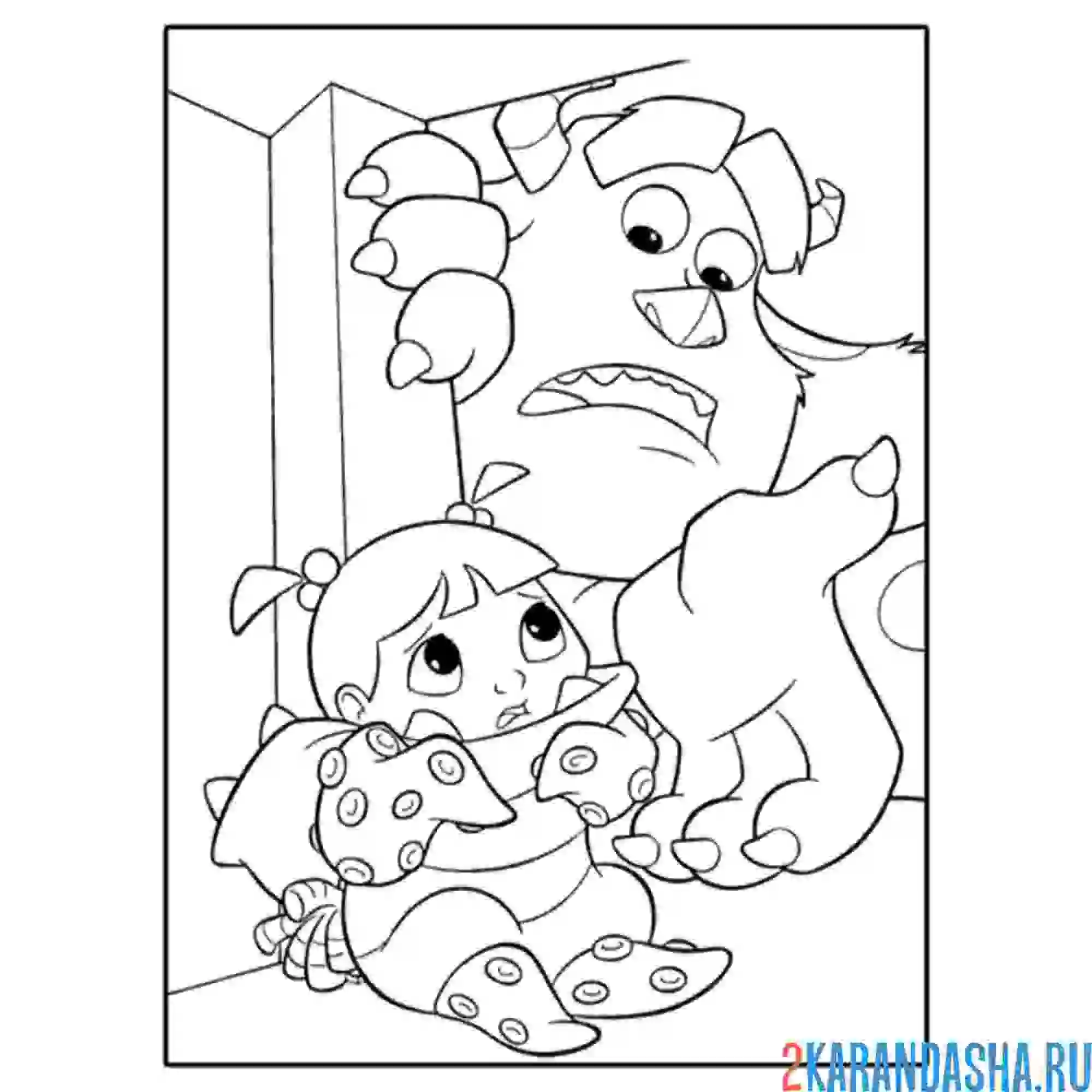 Раскраска салли (джеймс пи салливан)