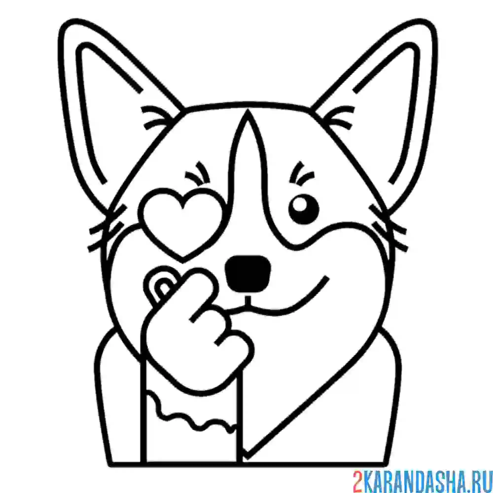 Раскраска кори мем