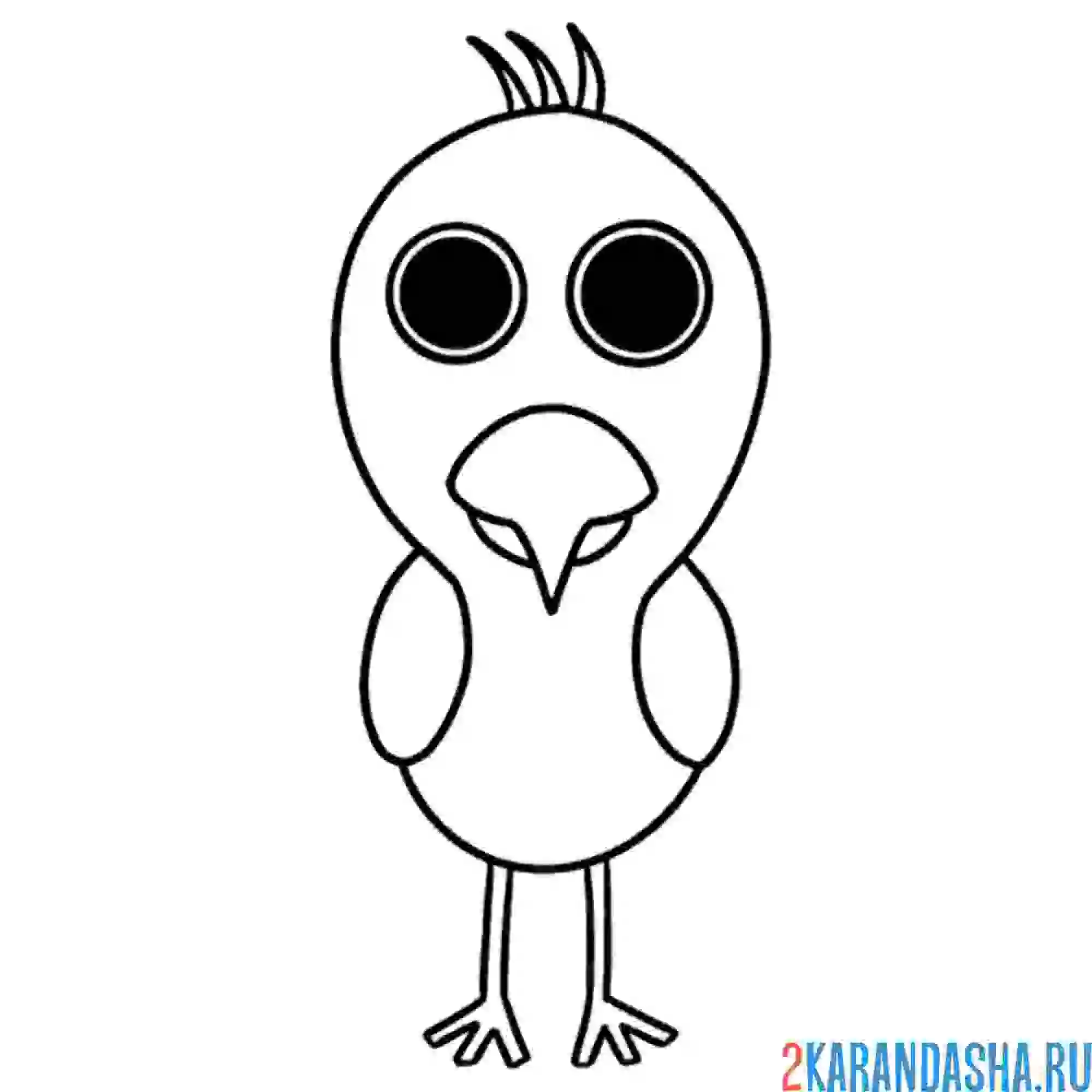 Раскраска курица опила сад банбан