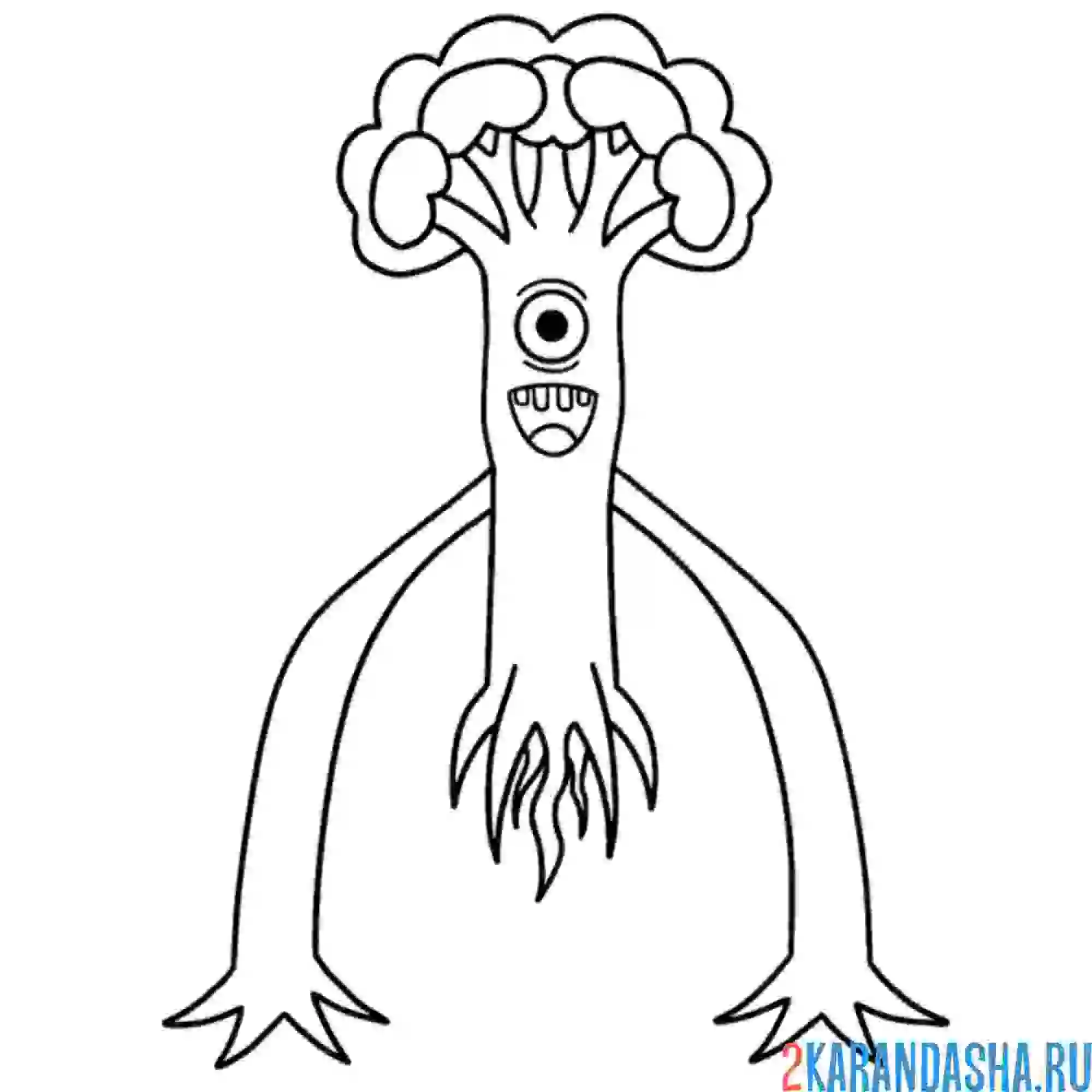 Раскраска tall victor банбан