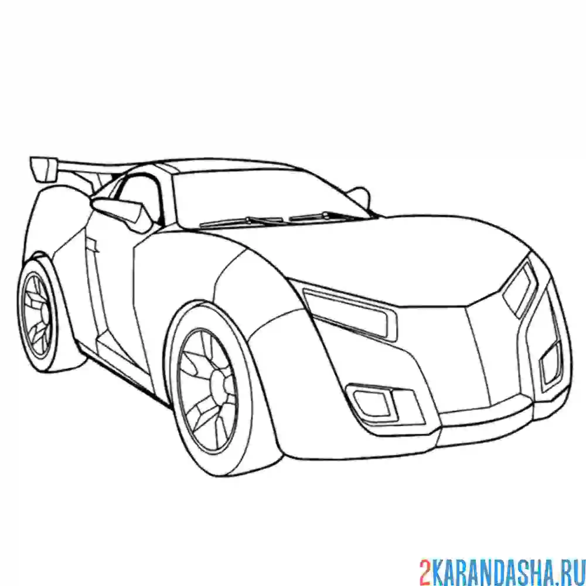 Раскраска тобот evolutinon y машина